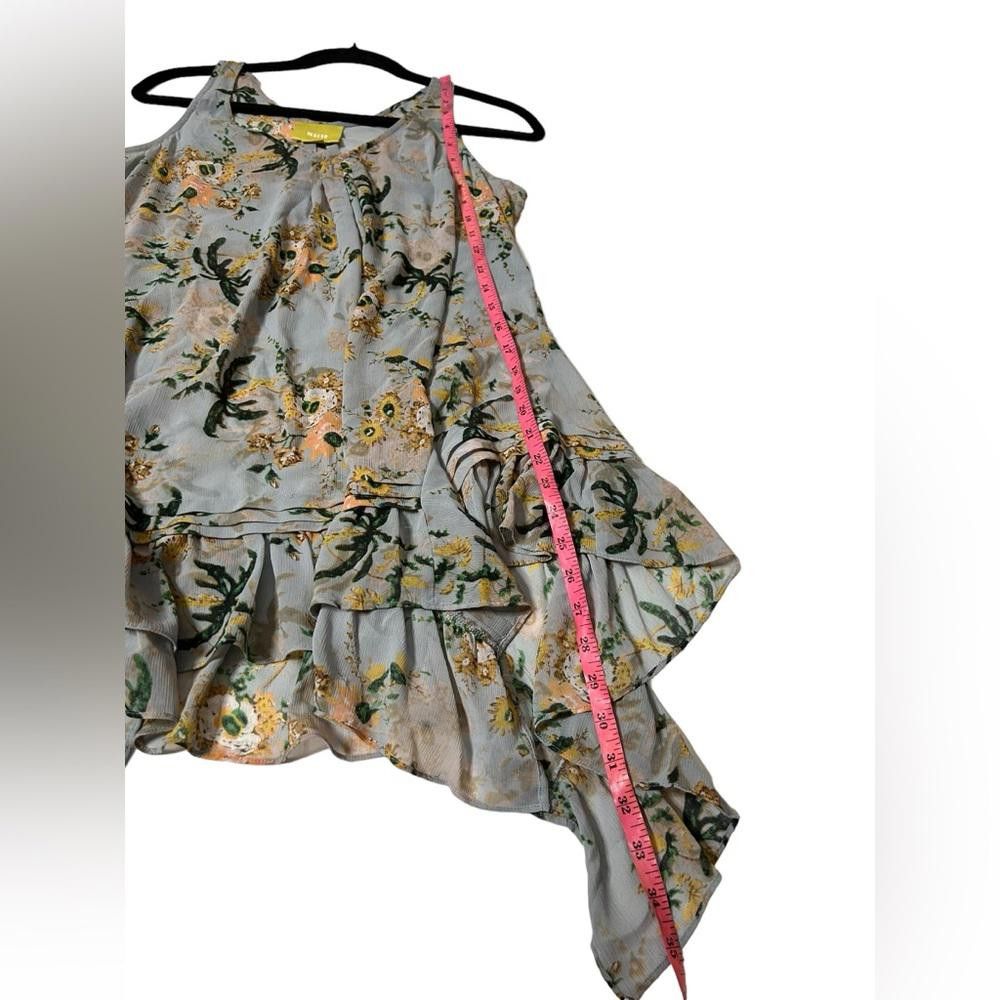 Designer Anthropologie l Maeve Floral Sheer Tunic Small Size S / US 4 / IT 40 - 4 Thumbnail