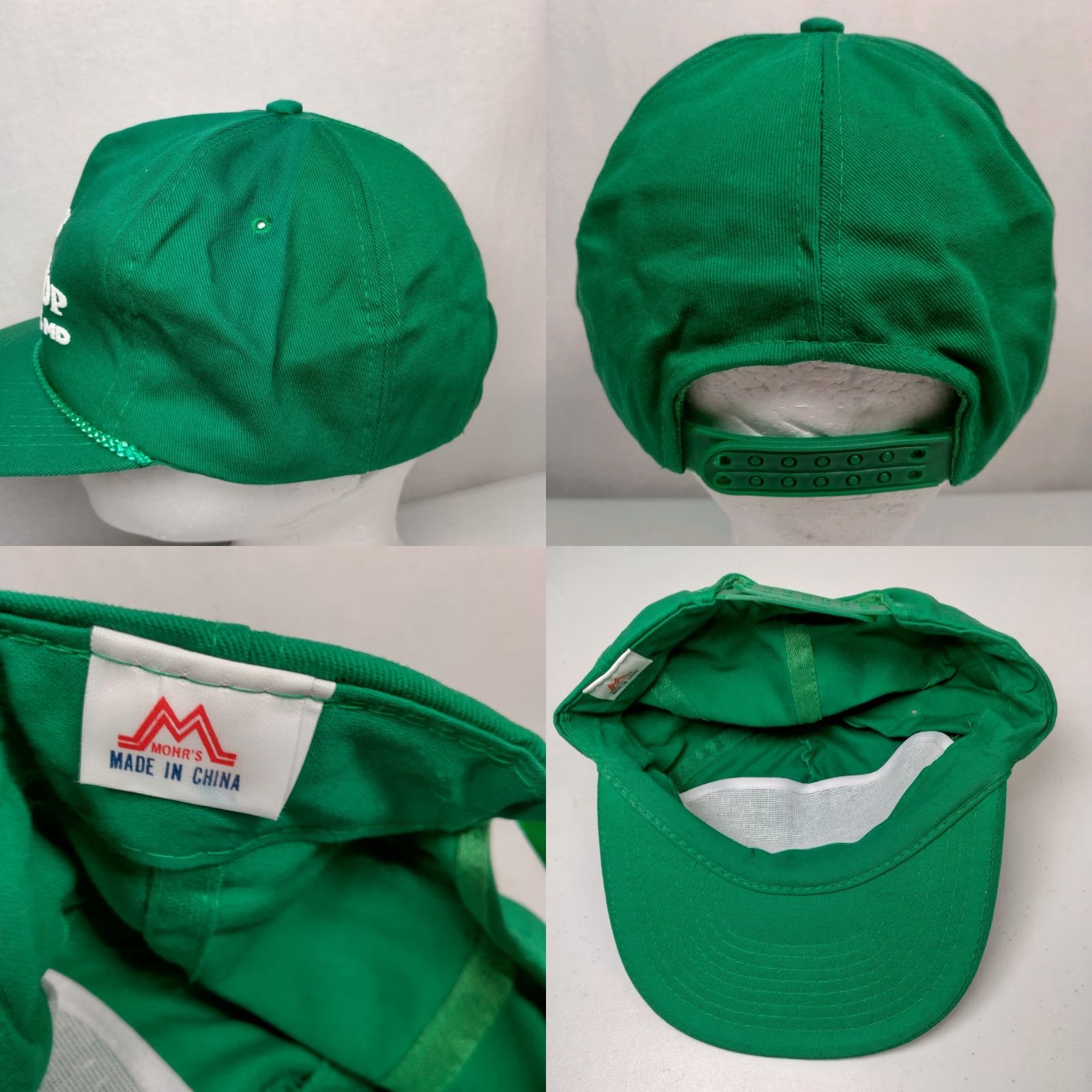 Vintage VINTAGE Mohr's Baseball Cap Men Adjustable Green Grant s ville Maryland Tire Shop Auto Tires Theme Cotton Polyester Canvas Size ONE SIZE - 9 Thumbnail