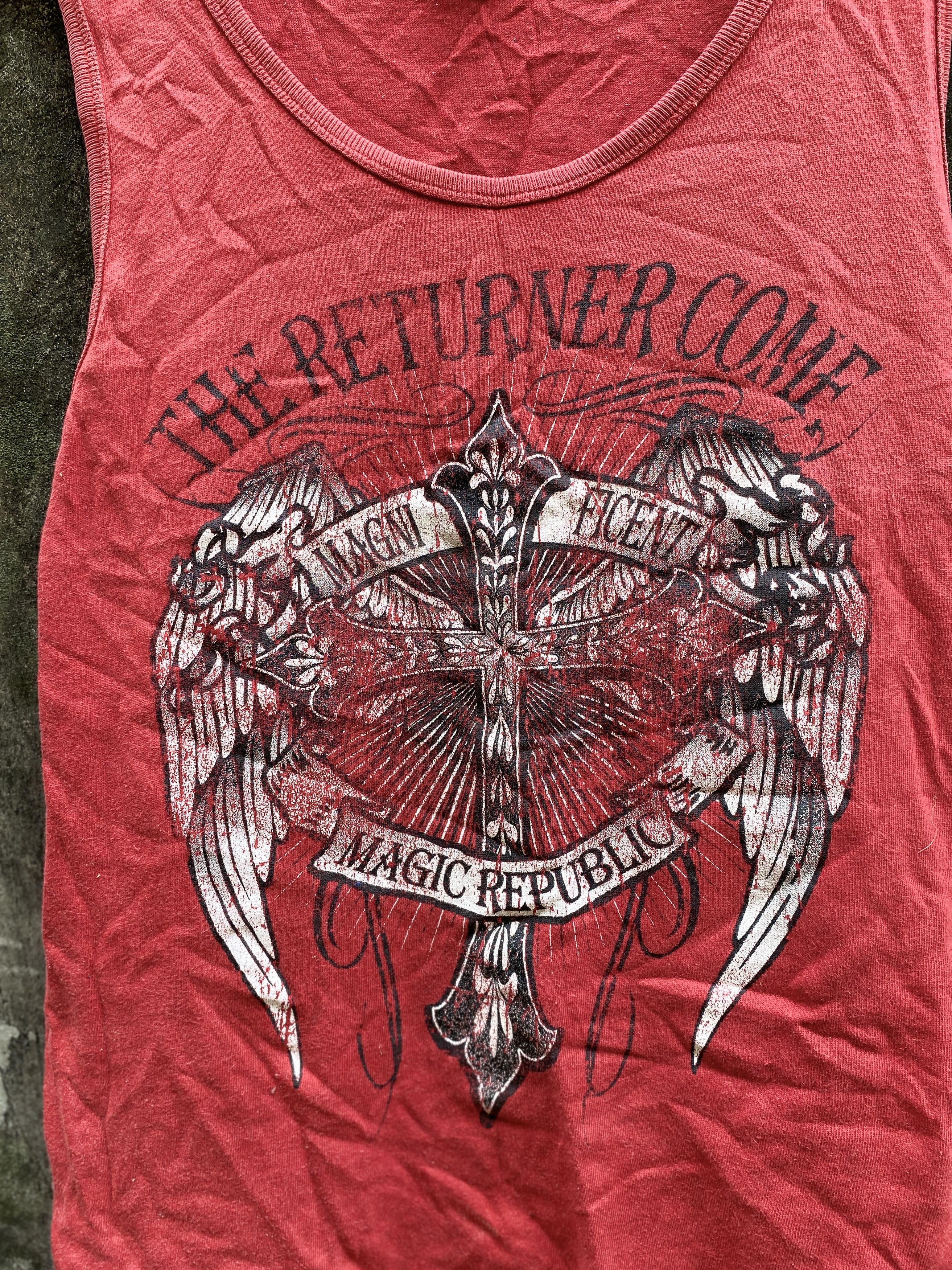 Affliction × If Six Was Nine × Le Grande Bleu (L.G.B.) Japanese Cross CH Poem Tank Size US L / EU 52-54 / 3 - 2 Thumbnail