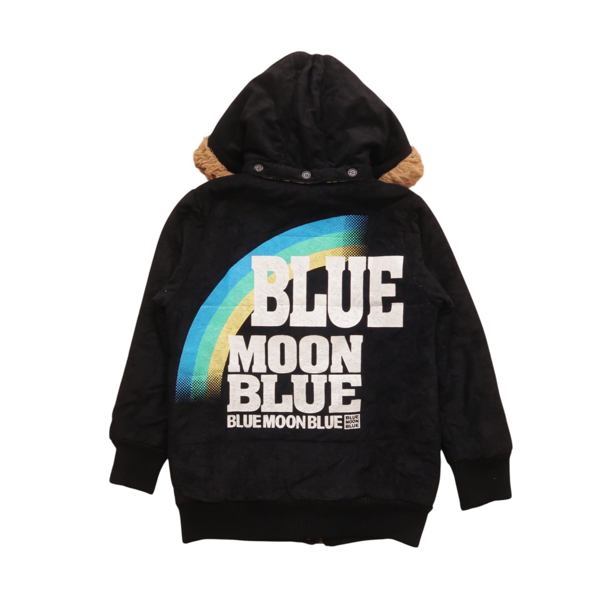 Japanese Brand 1990s Blue Moon Blue Japan Reversible Fur Faux Jacket Size US M / EU 48-50 / 2 - 1 Thumbnail