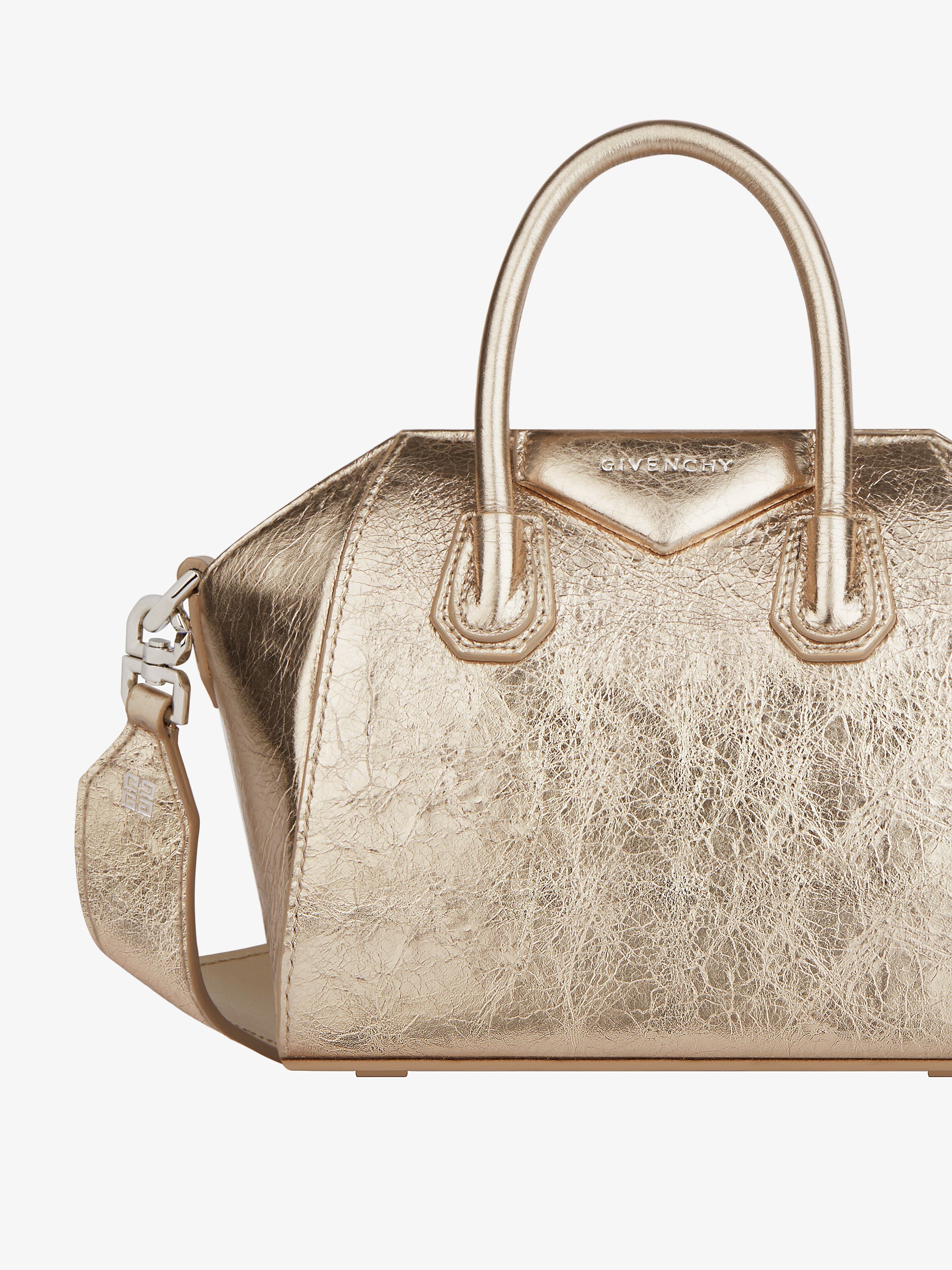 Givenchy o1srvl11e0325 Size: OS / Antigona Toy Bag in Metallic Beige Size ONE SIZE - 6 Thumbnail