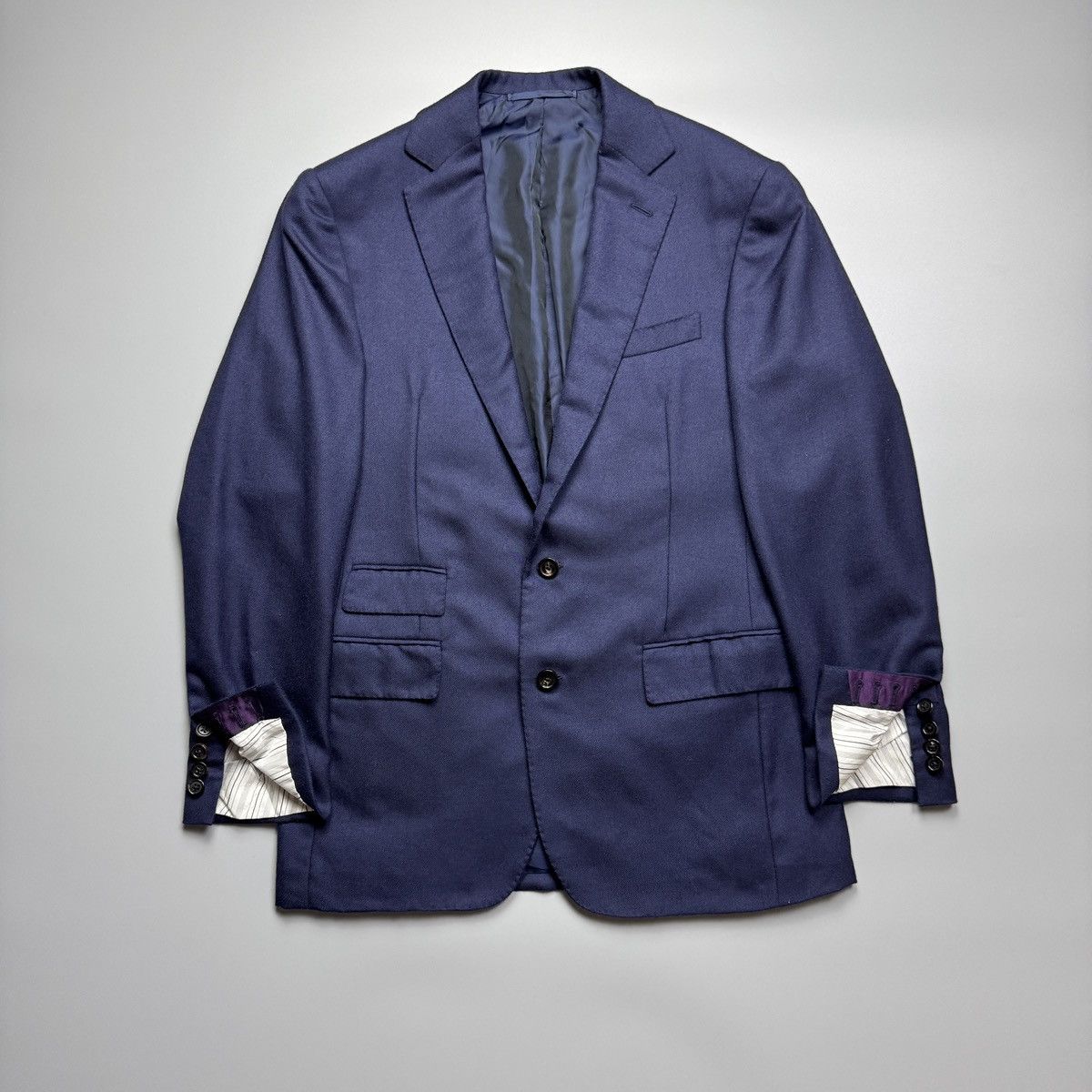 Ralph Lauren Purple Label Ralph Lauren - Purple Label Hand Tailored Cashmere Blazer Size 36R - 3 Thumbnail