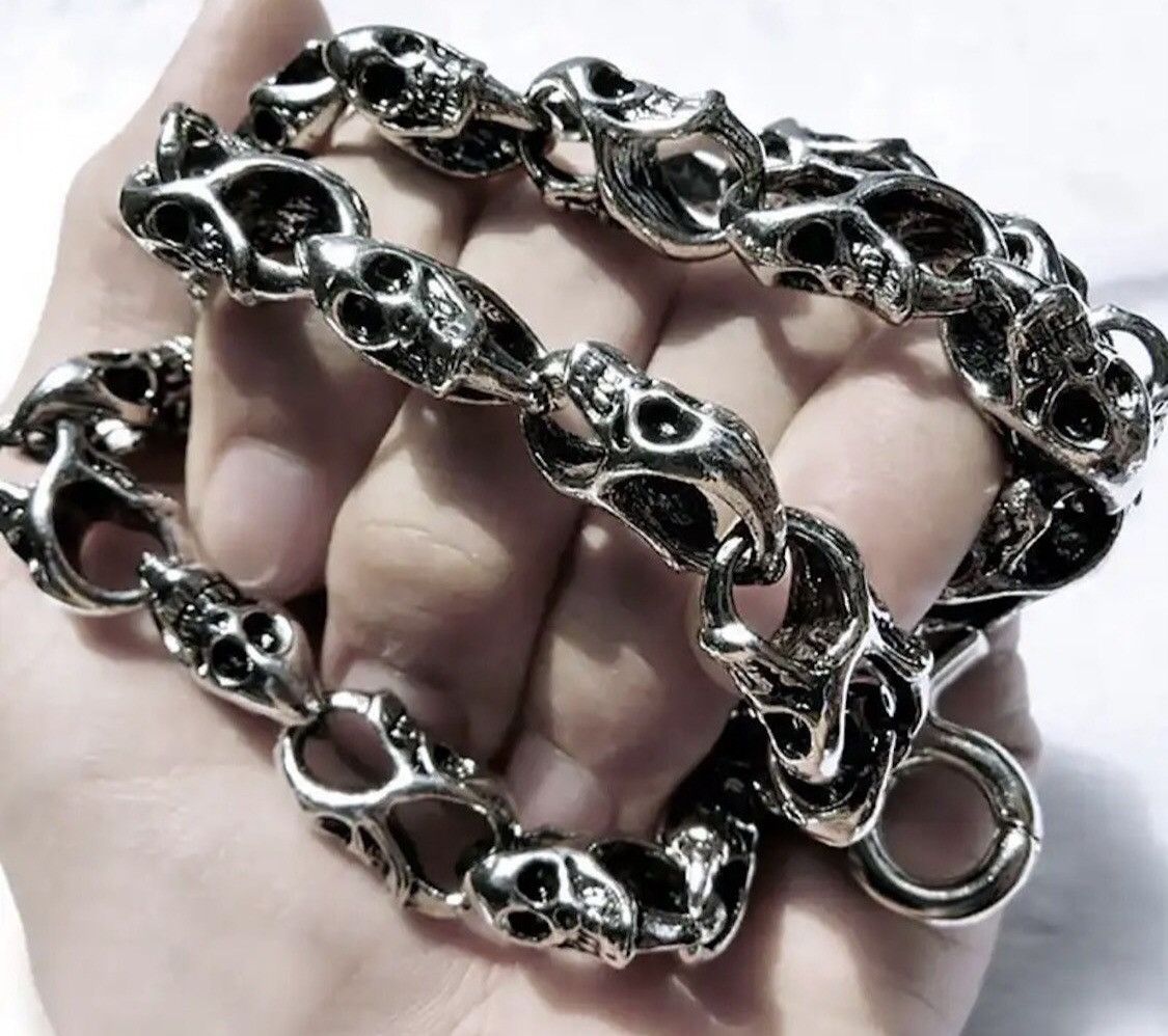 Jewelry Skull Connection Metal Pants Chain Size ONE SIZE - 2 Thumbnail