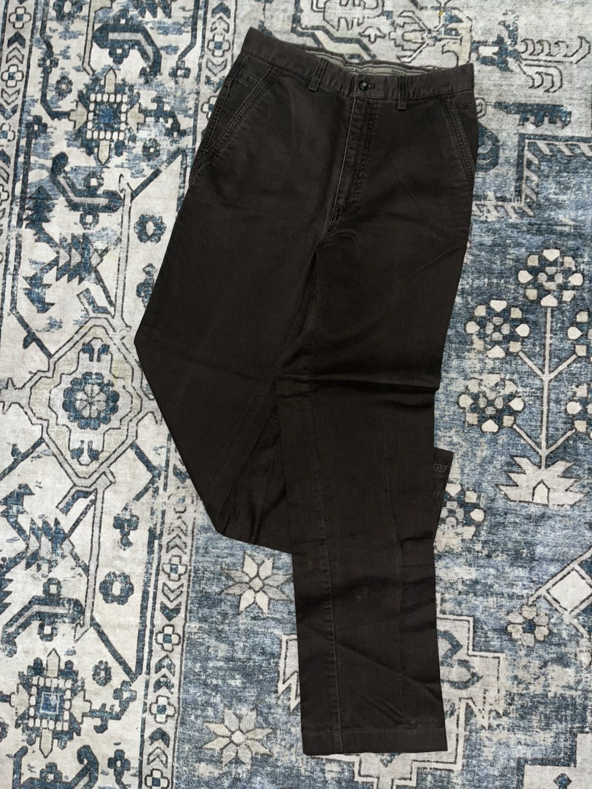 Pierre Balmain Pierre Balmain Ribbed Trousers Size US 29 - 1 Thumbnail
