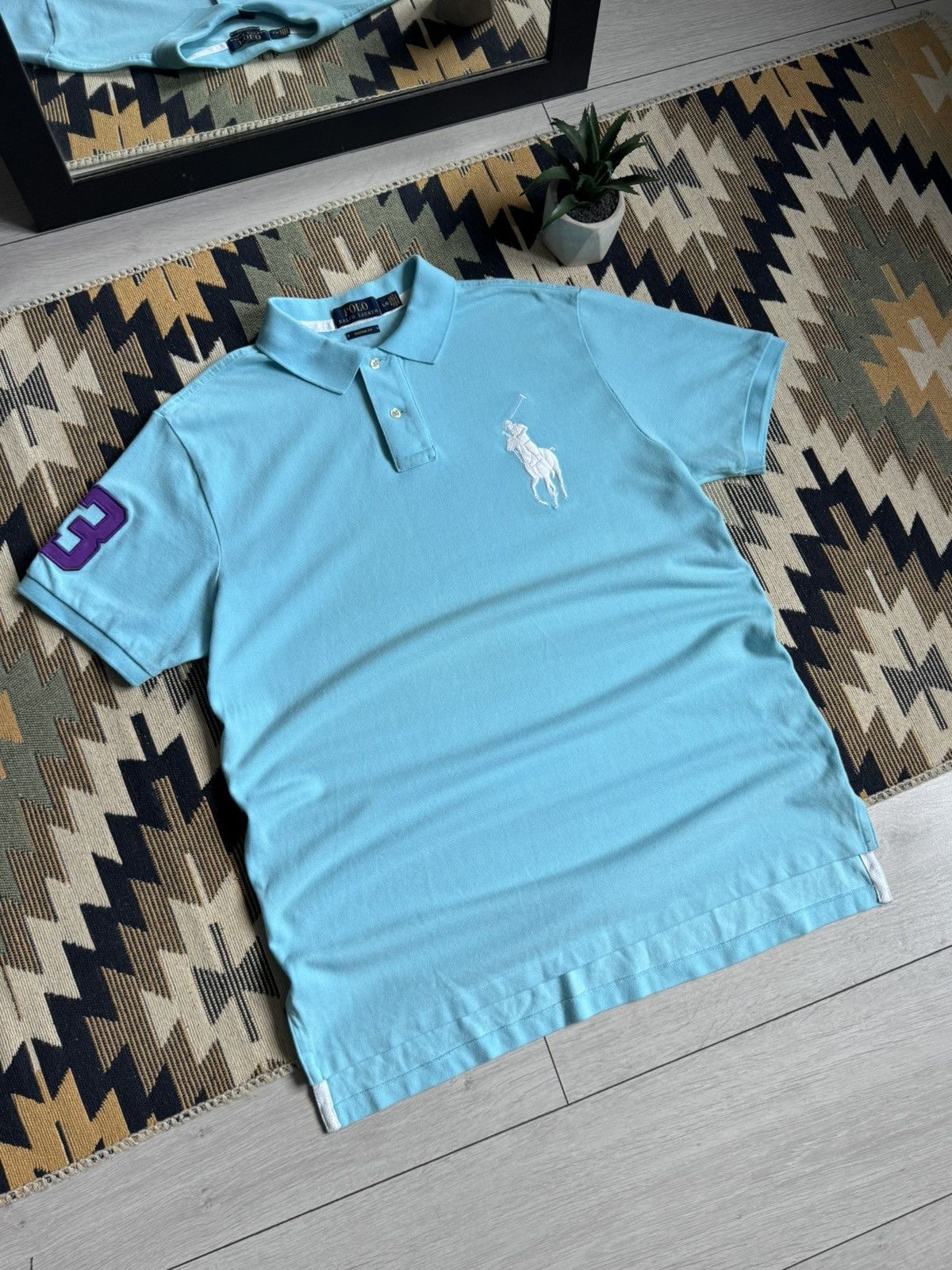 Polo Ralph Lauren Vintage Polo Ralph Lauren Big Pony #3 T-shirt Size US L / EU 52-54 / 3 - 2 Thumbnail