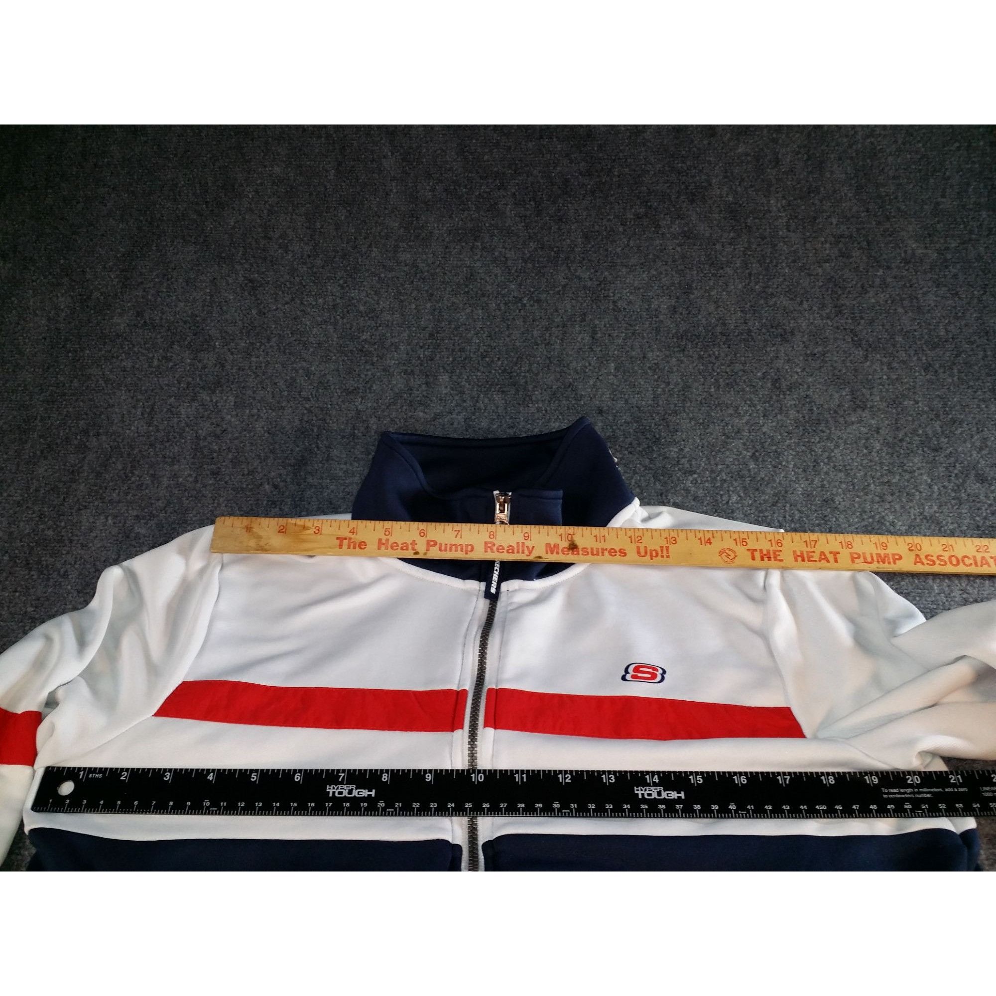 SKECHERS Skechers Tribute Jacket Men Sz L Windbreaker Red White Blue Size US L / EU 52-54 / 3 - 4 Thumbnail