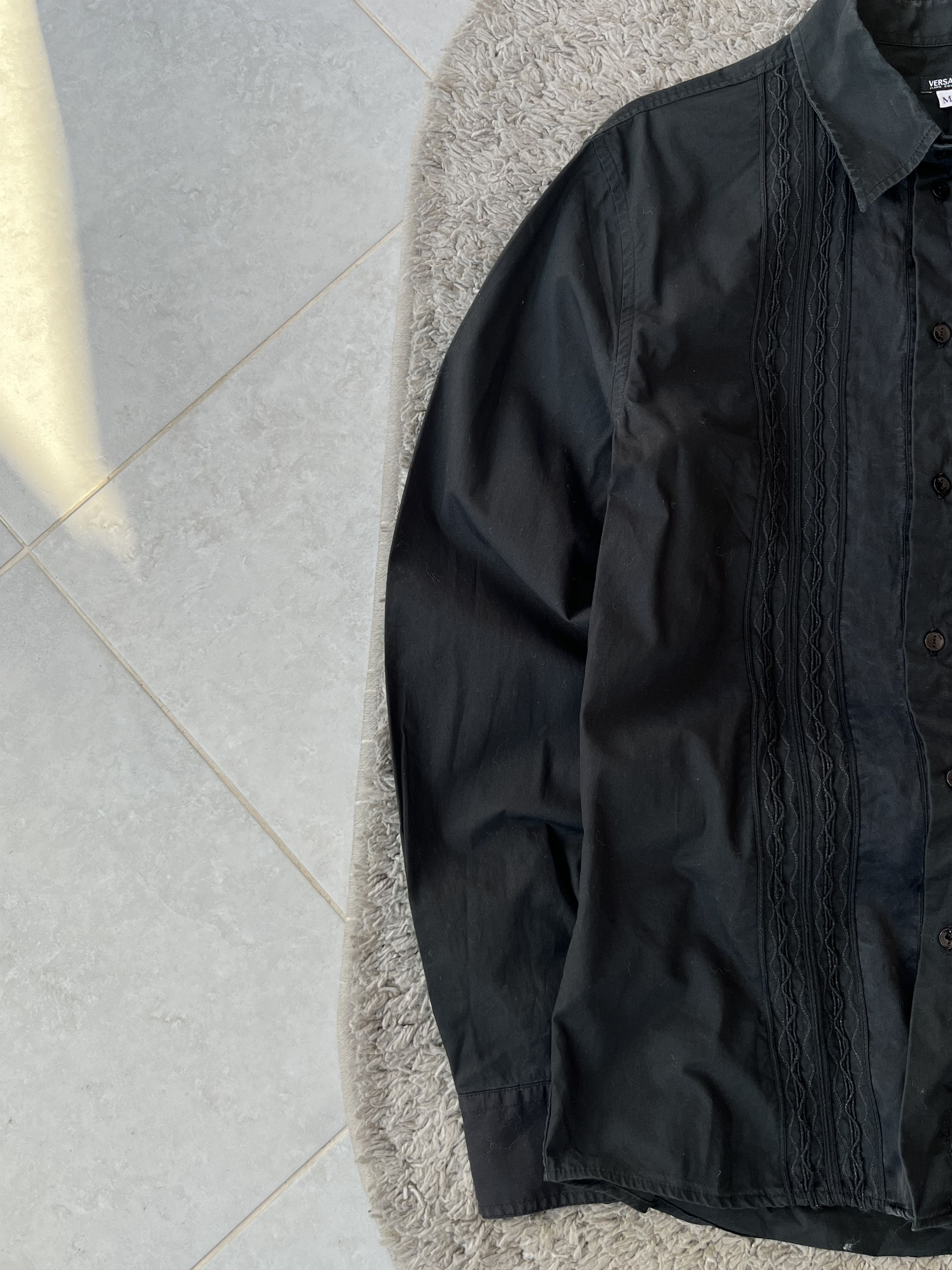 Versace Jeans Couture VERSACE Jeans Couture Vintage Black Baroque Shirt Size US M / EU 48-50 / 2 - 3 Thumbnail