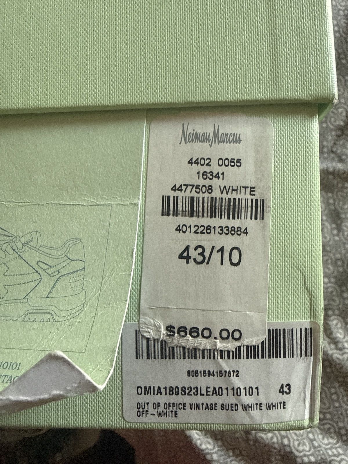 Off-White ‘Out of office’ off-white curb sneaker Size US 10 / EU 43 - 8 Thumbnail