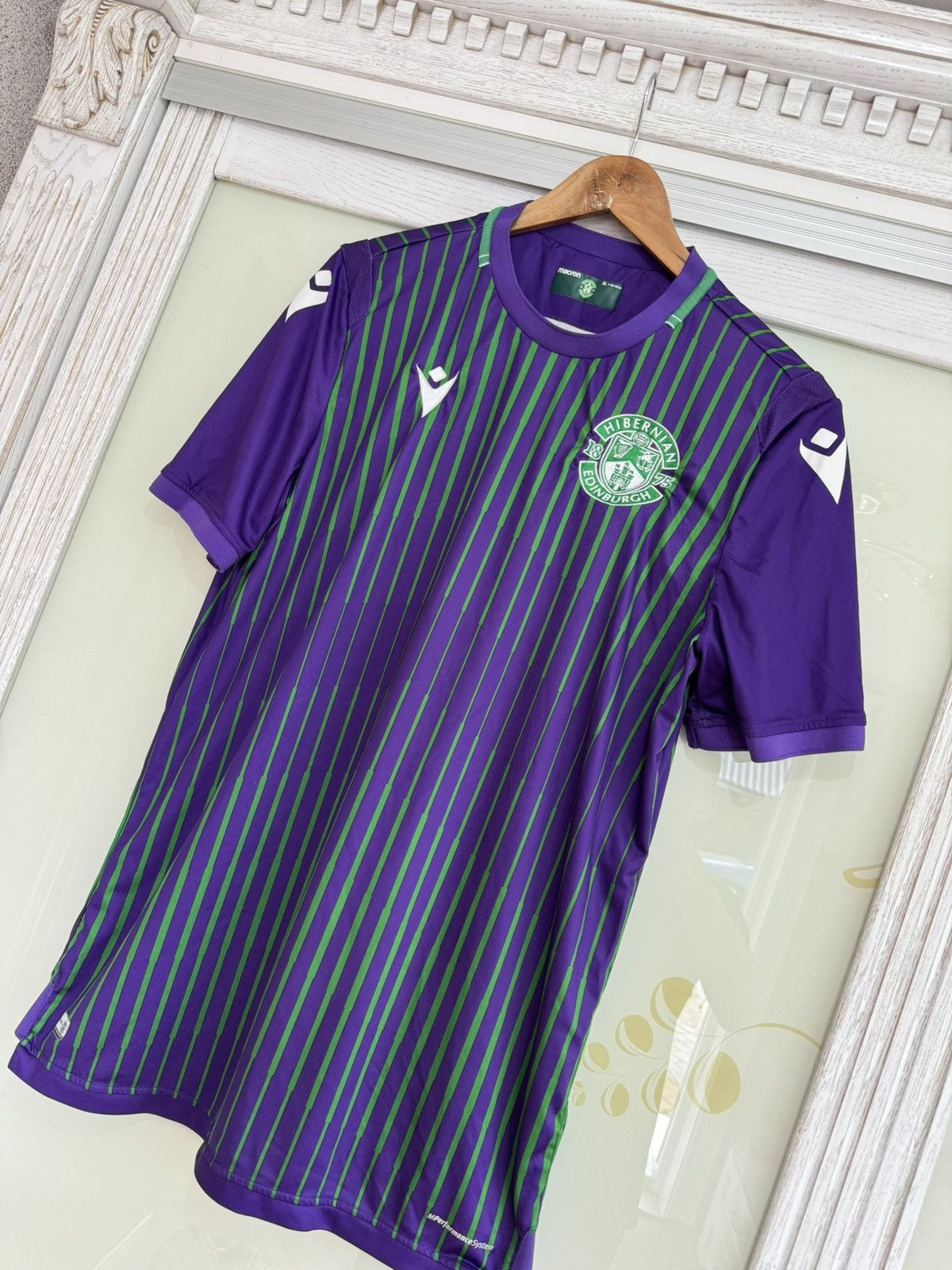 Macron Hibernian Edinburgh 2019-2020 Away Soccer Jersey Kit Shirt Size US XL / EU 56 / 4 - 3 Thumbnail