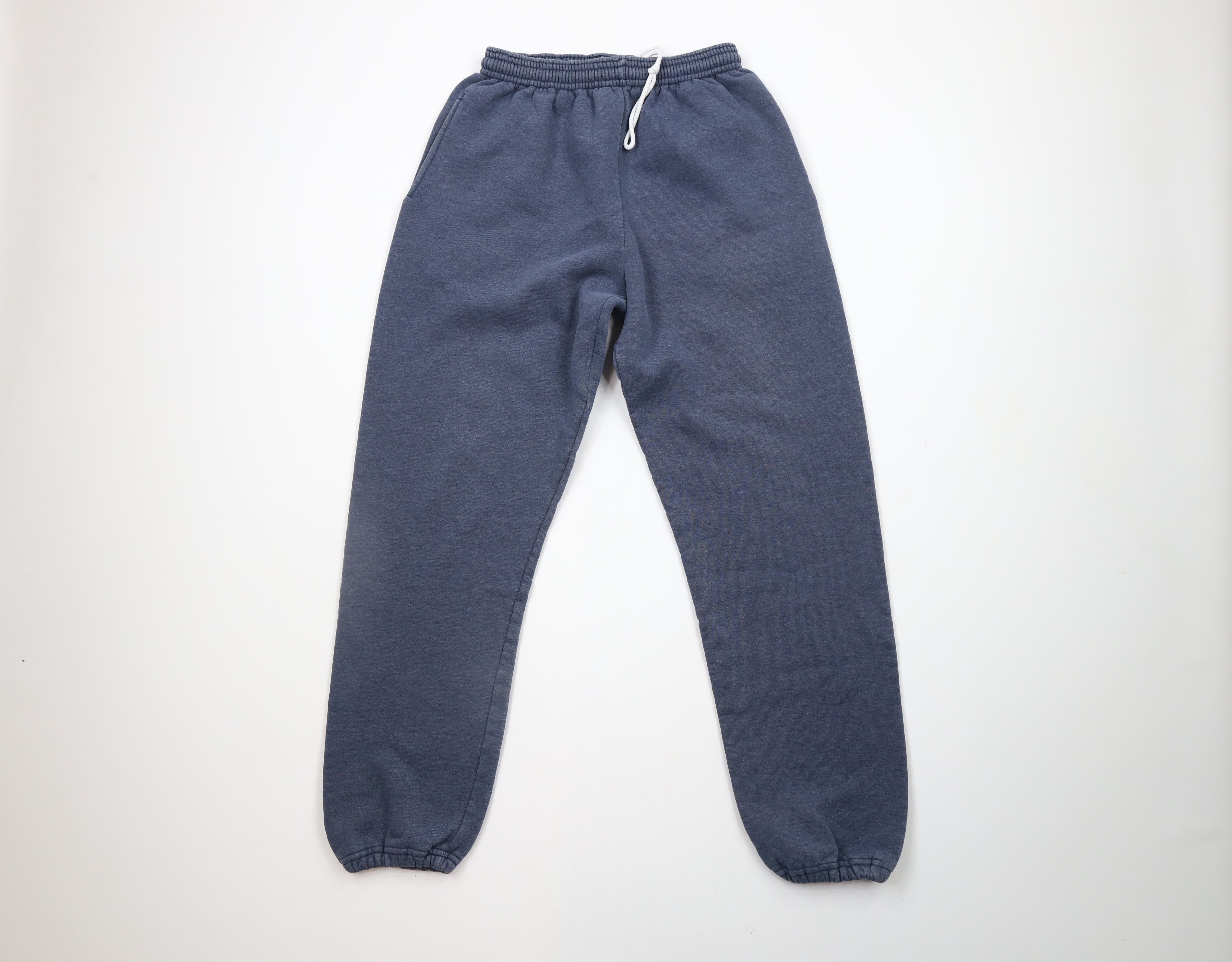 Russell Athletic × Vintage Vintage 90s Russell Athletic Blank Sweatpants Joggers Blue Size US 34 / EU 50 - 1 Thumbnail