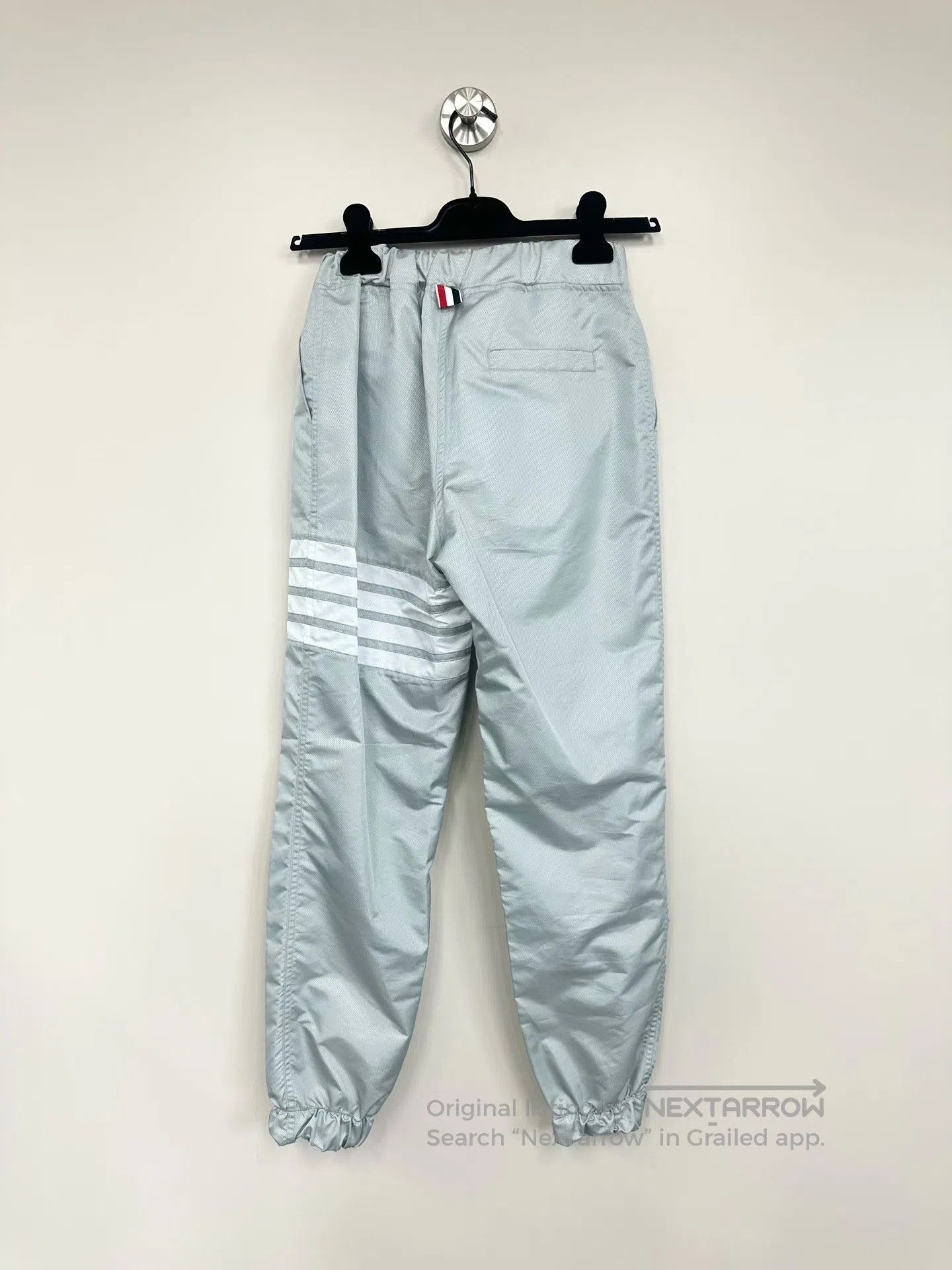 Thom Browne Thom Browne Gray Classic Striped Nylon Pants| Size US 38 / EU 54 - 2 Thumbnail