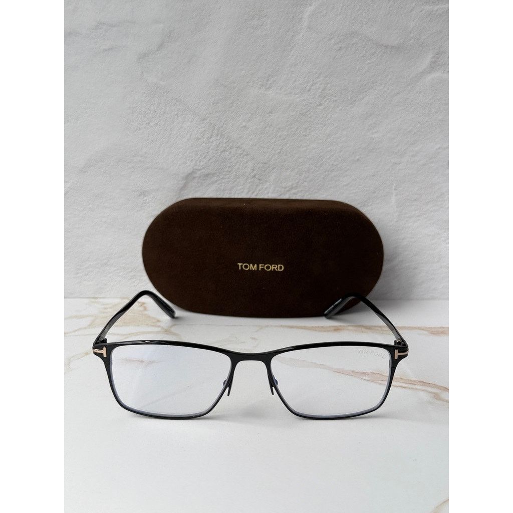 Tom Ford NEW Tom Ford FT5935-B Bluelight Frames in Gunmetal Titanium Size ONE SIZE - 3 Thumbnail