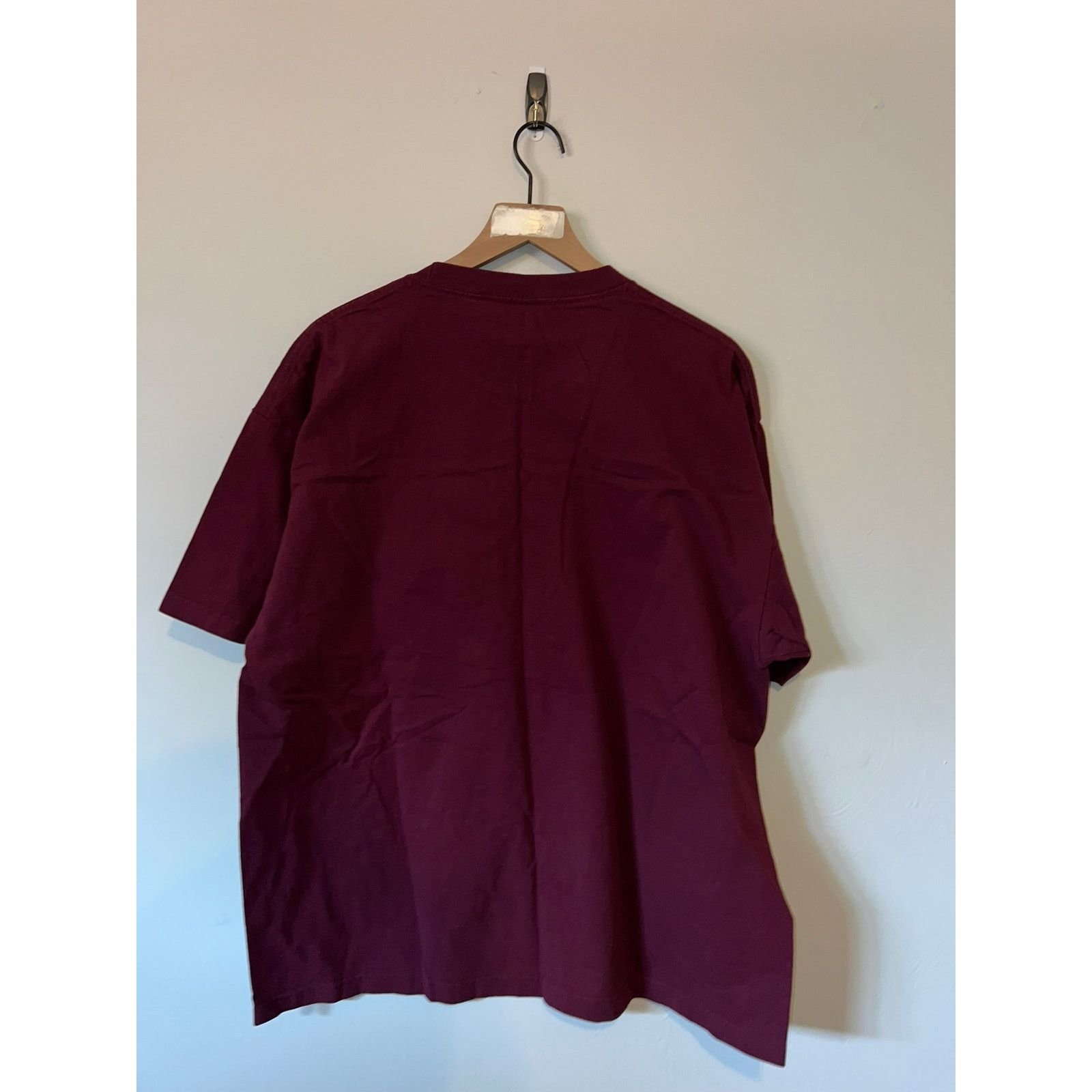 Vintage Vintage Maroon Blank Shirt Short Sleeve Blank Tee VTG XL Size US XL / EU 56 / 4 - 6 Thumbnail