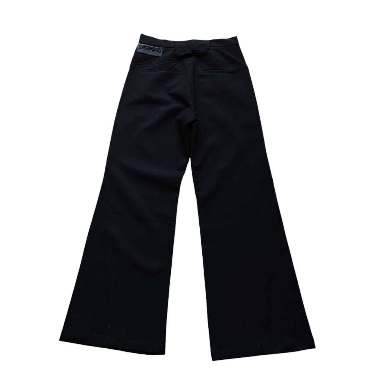 Other 49Percent Black Double Zip Wide Leg Trousers Size 27" / US 4 / IT 40 - 4 Thumbnail