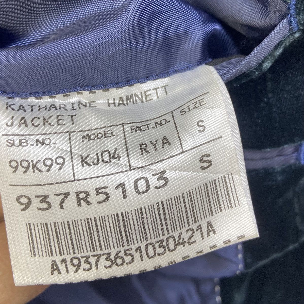 Katharine Hamnett London Katherine Hamnett London Velvet Green Jacket Size US S / EU 44-46 / 1 - 14 Thumbnail