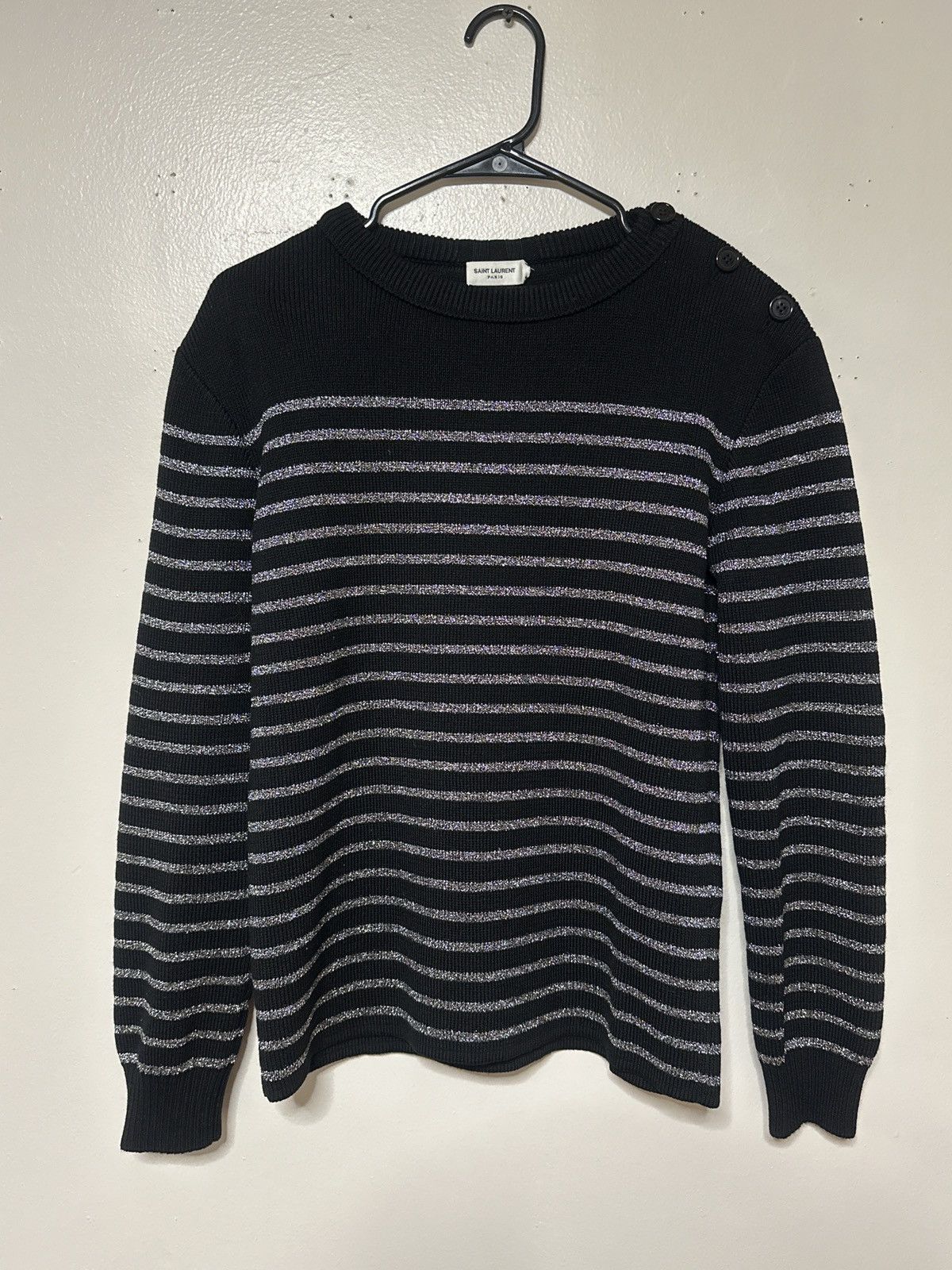 Saint Laurent Paris Saint Laurent Sweater Size US S / EU 44-46 / 1 - 1 Thumbnail