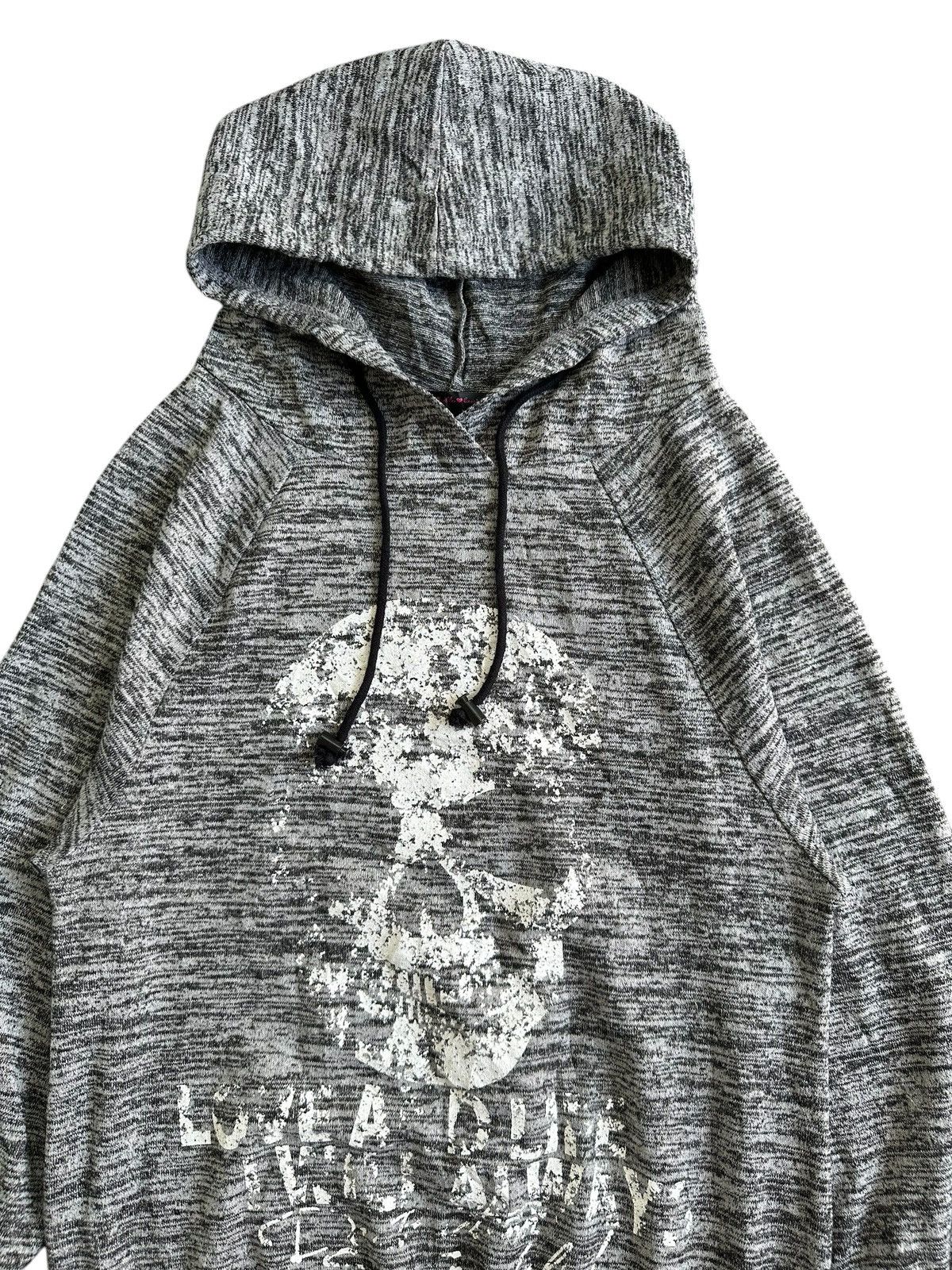 Beauty Beast 2000s BIG SKULL AND CROSS POEM HOODIE SHARK IFSIX LGB STYLE Size L / US 10 / IT 46 - 3 Thumbnail
