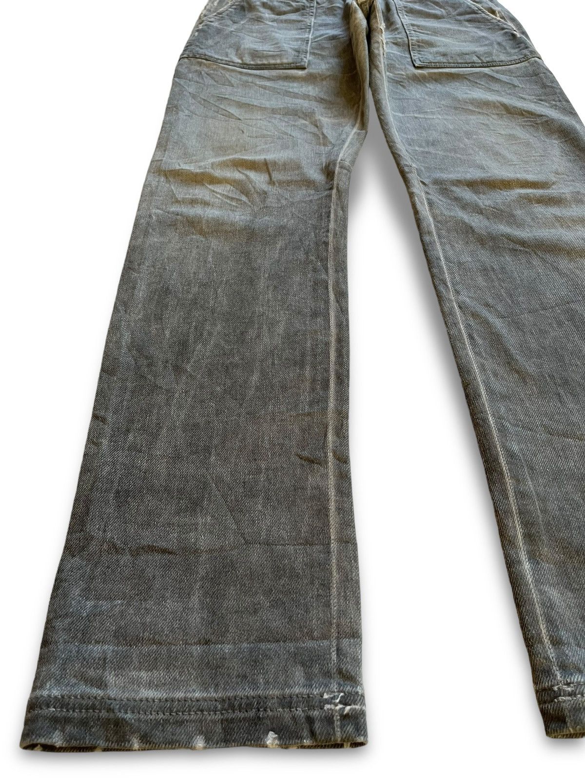 Other Vintage Italian Brand Two Tone Distressed Fatigue Jeans Size US 33 - 7 Thumbnail