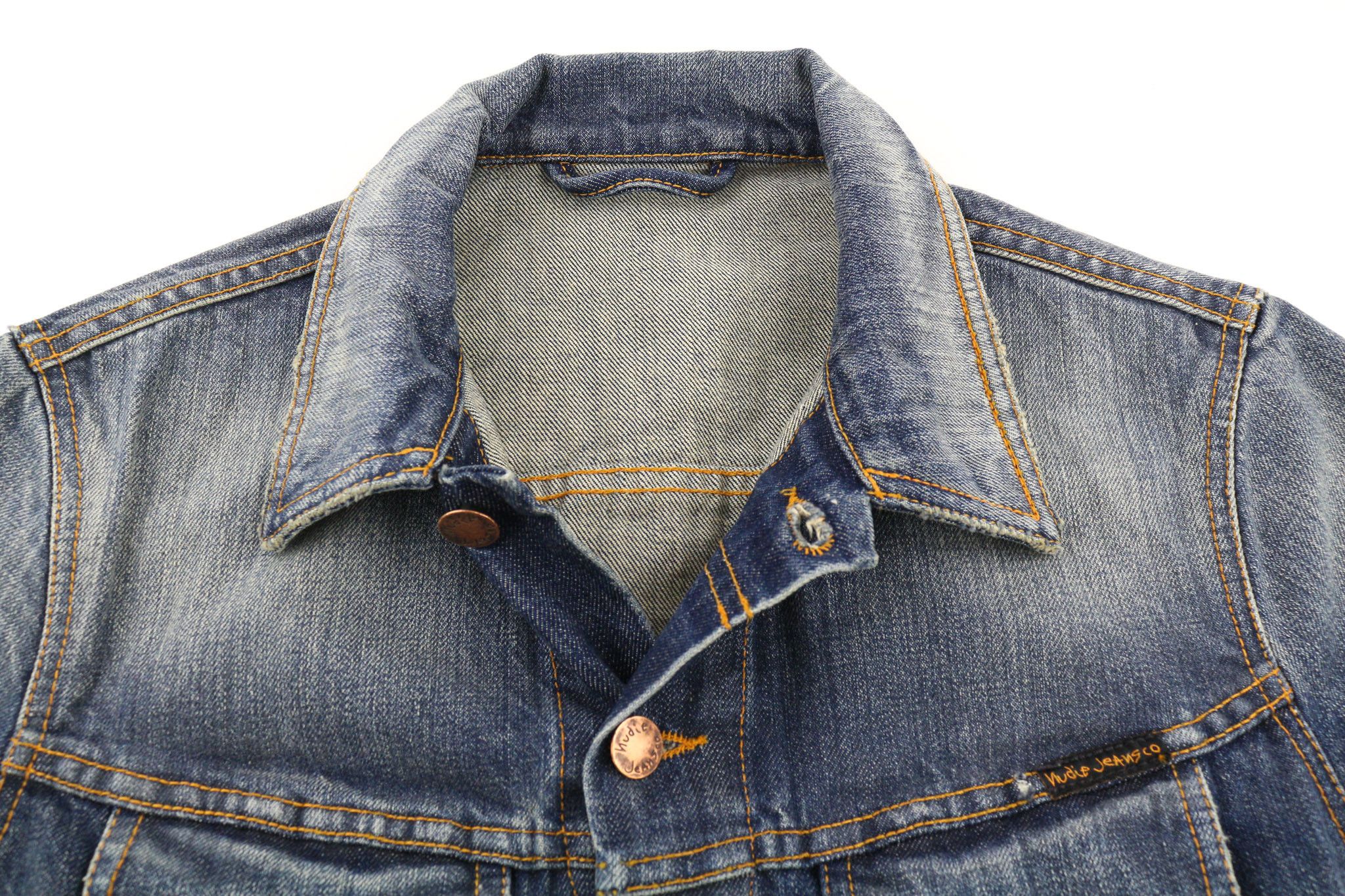 Nudie Jeans TERRY ORG. CONTRAST S Blue Denim Jacket 80402 Size US S / EU 44-46 / 1 - 4 Thumbnail