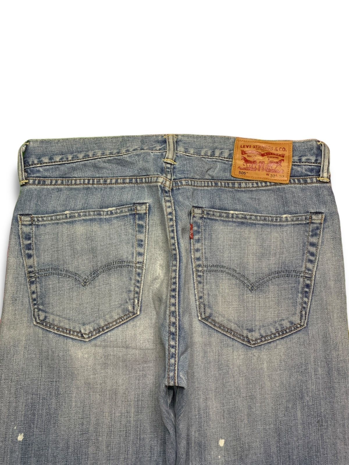 Levi's Vintage Levis 505 Acid Wash Style Distressed Rip Loose Jeans Size US 34 / EU 50 - 8 Thumbnail