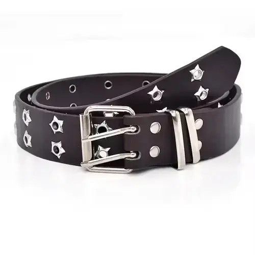Other Dark Brown Star Eye Rivet Belt Size ONE SIZE - 3 Thumbnail