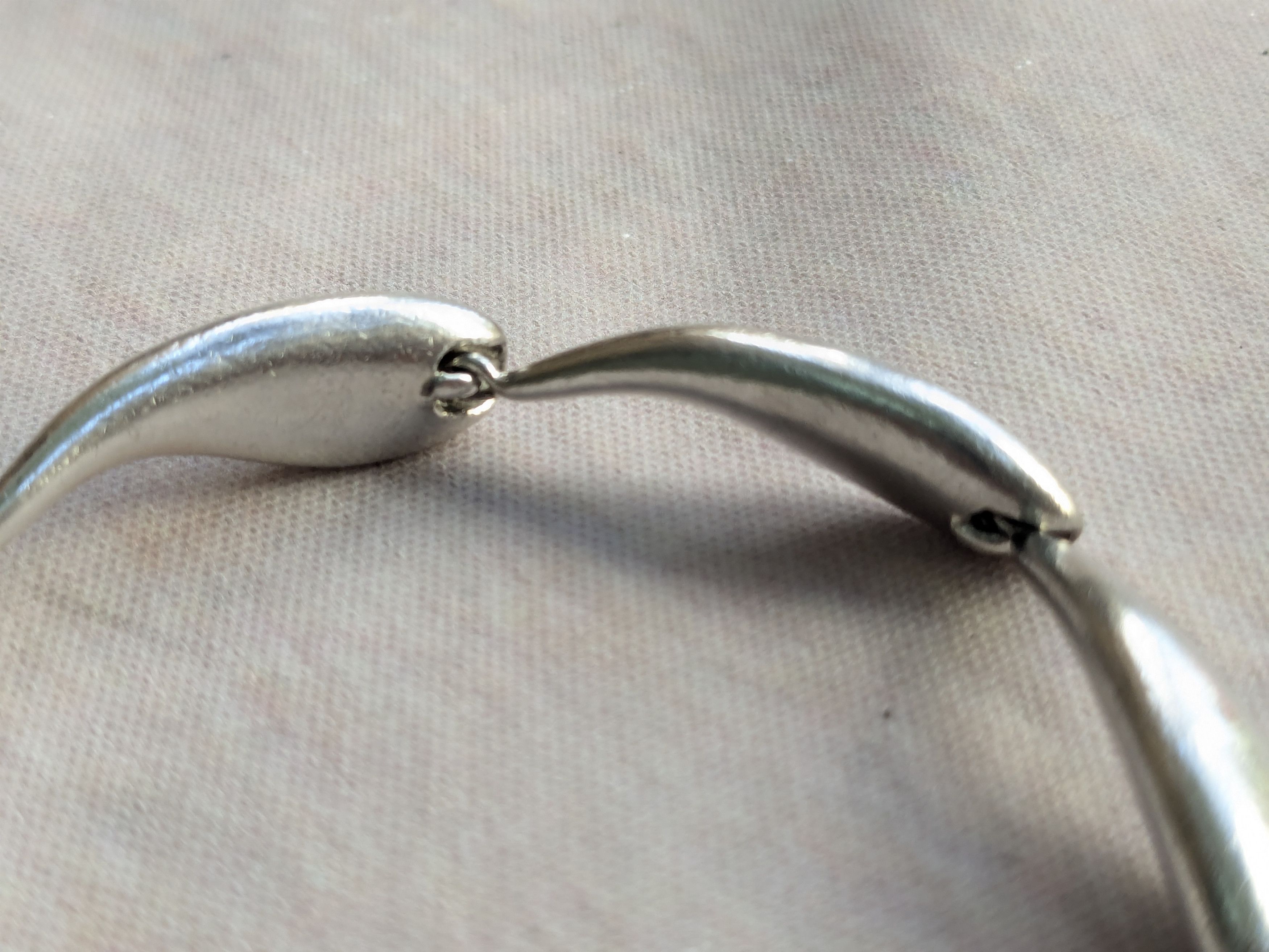 Vintage Sterling Silver Bracelet E.Schiff Whale Modern Avant