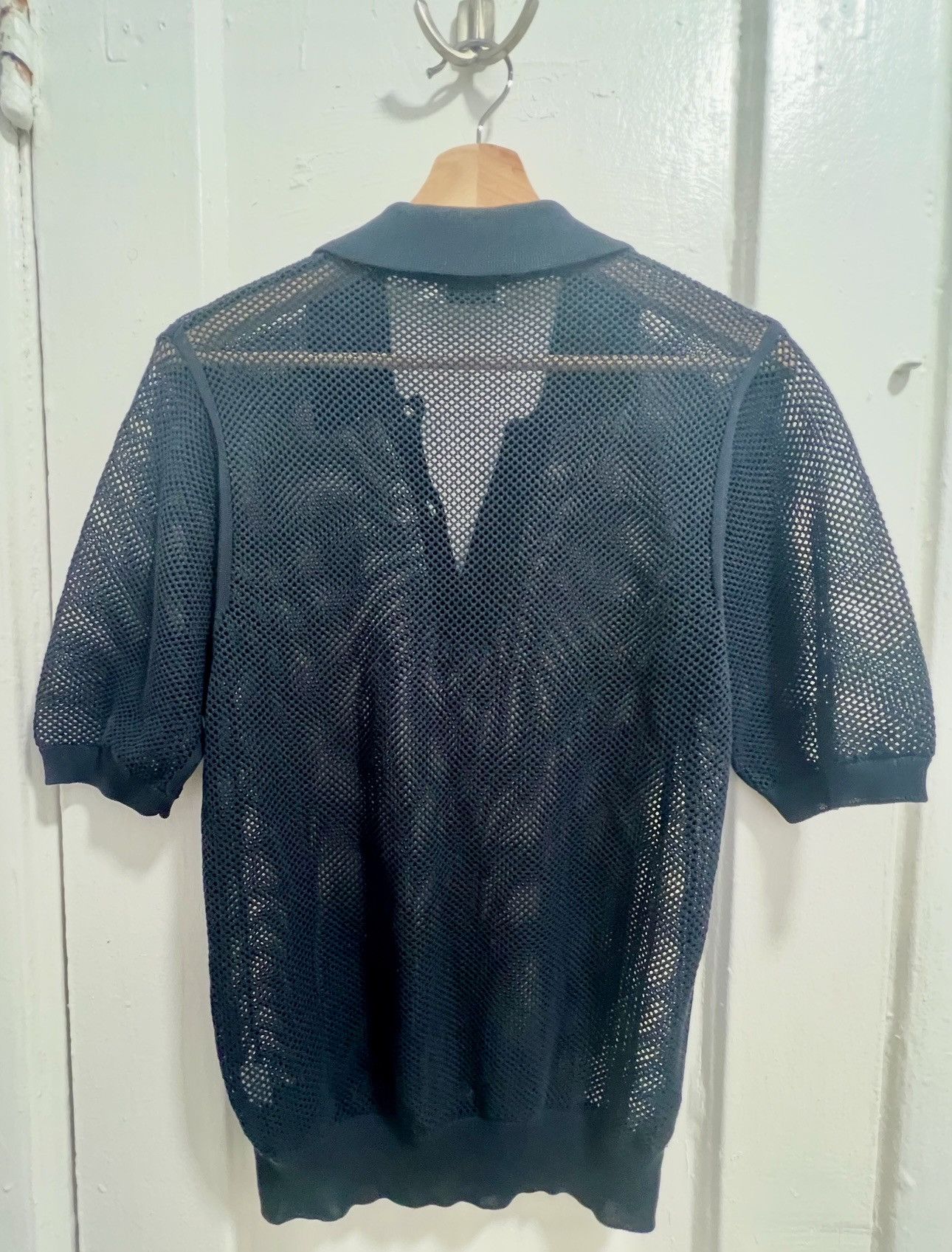 Dries Van Noten Dries Men’s Mesh polo S/S 12 Size US M / EU 48-50 / 2 - 5 Thumbnail