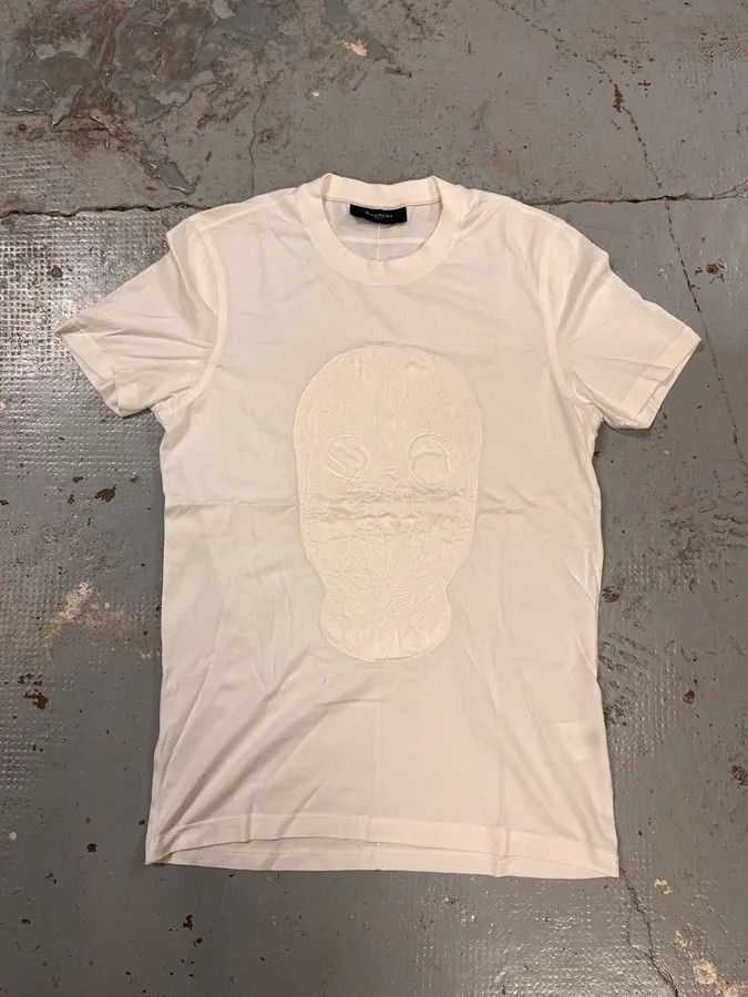 Givenchy SS2011 Givenchy Embroided Mask White T-Shirt Size US S / EU 44-46 / 1 - 2 Thumbnail