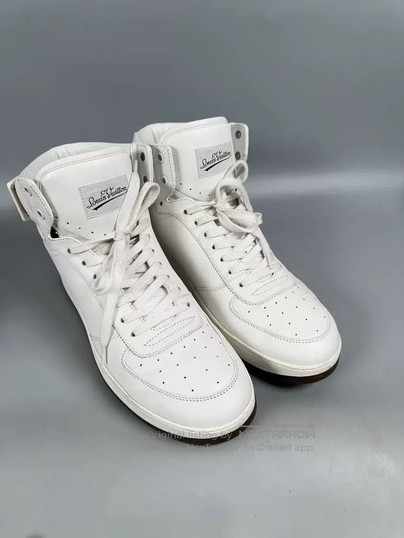 Louis Vuitton Louis Vuitton White riboli high-top casual shoes Size US 7 / EU 40 - 3 Thumbnail