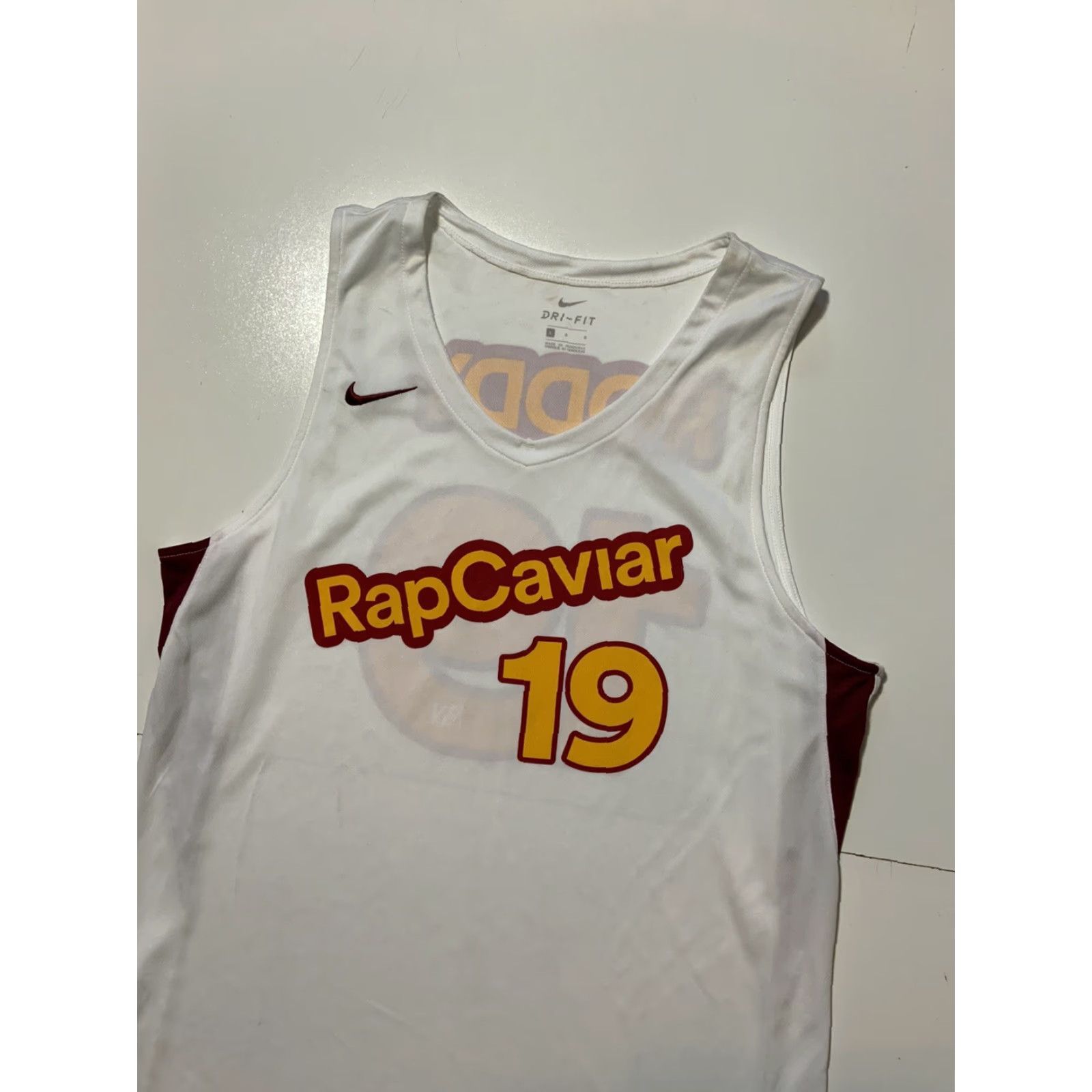 Nike VINTAGE Nike Spotify RapCaviar All Rap Caviar Team First Roddy Ricch Basketball Jersey L Size US L / EU 52-54 / 3 - 3 Thumbnail