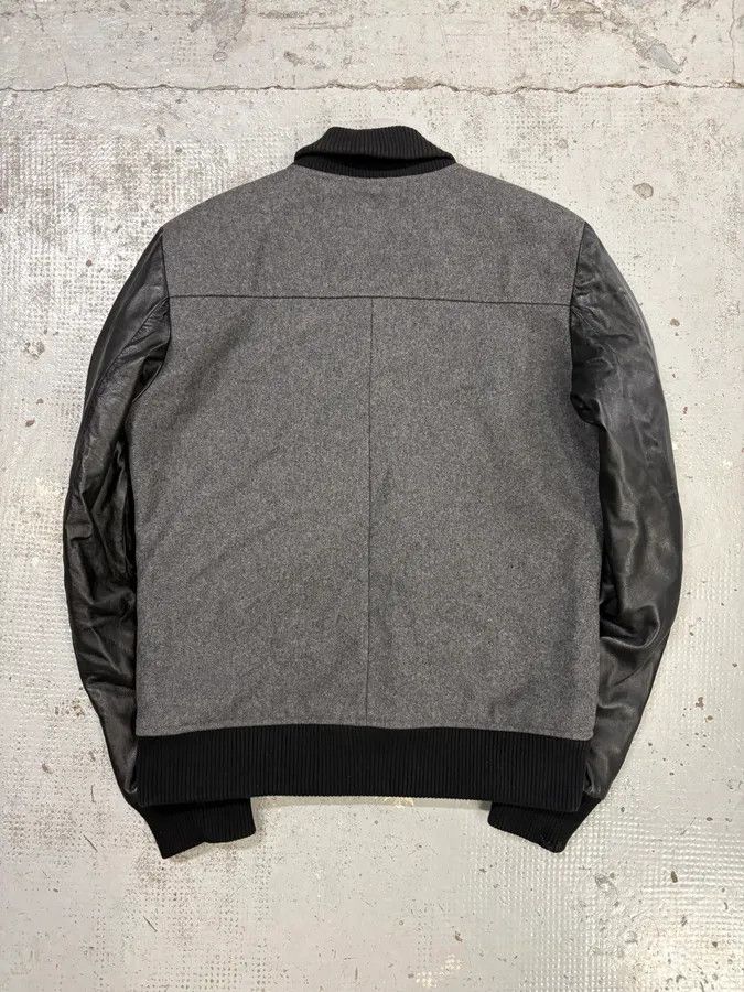 Pierre Balmain AW2013 Pierre Balmain Grey Wool & Leather Teddy Bomber Jacket Size US M / EU 48-50 / 2 - 6 Thumbnail