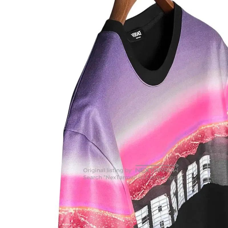 Versace Versace Colorblock Logo Short Sleeve T-Shirt . Size US XL / EU 56 / 4 - 6 Thumbnail
