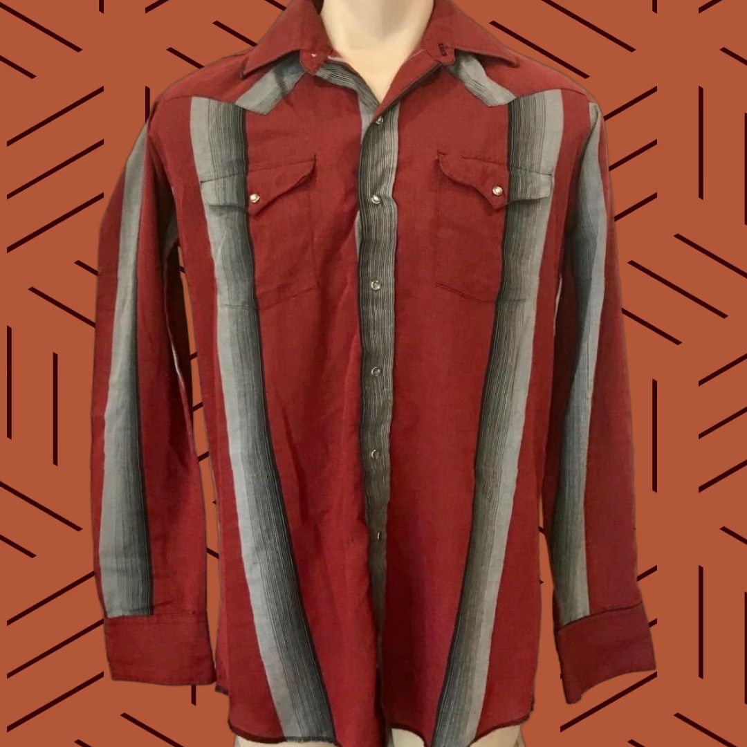 Vintage VINTAGE Panhandle Slim Snap Up Western Shirt Mens L Size US L / EU 52-54 / 3 - 1 Preview