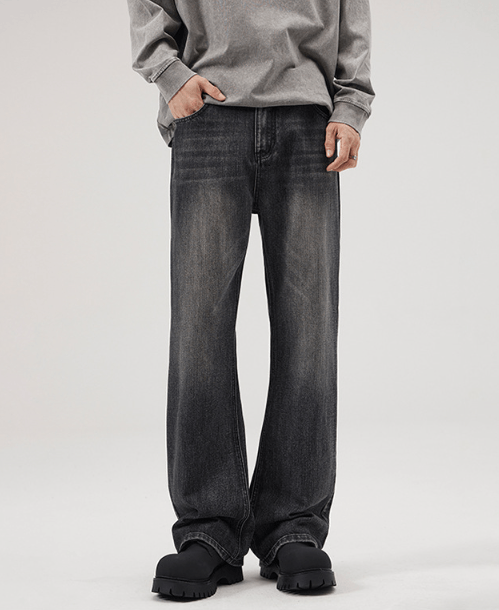 Japanese Brand American street washed loose flared distressed wideleg jeans Size US 32 / EU 48 - 1 Thumbnail