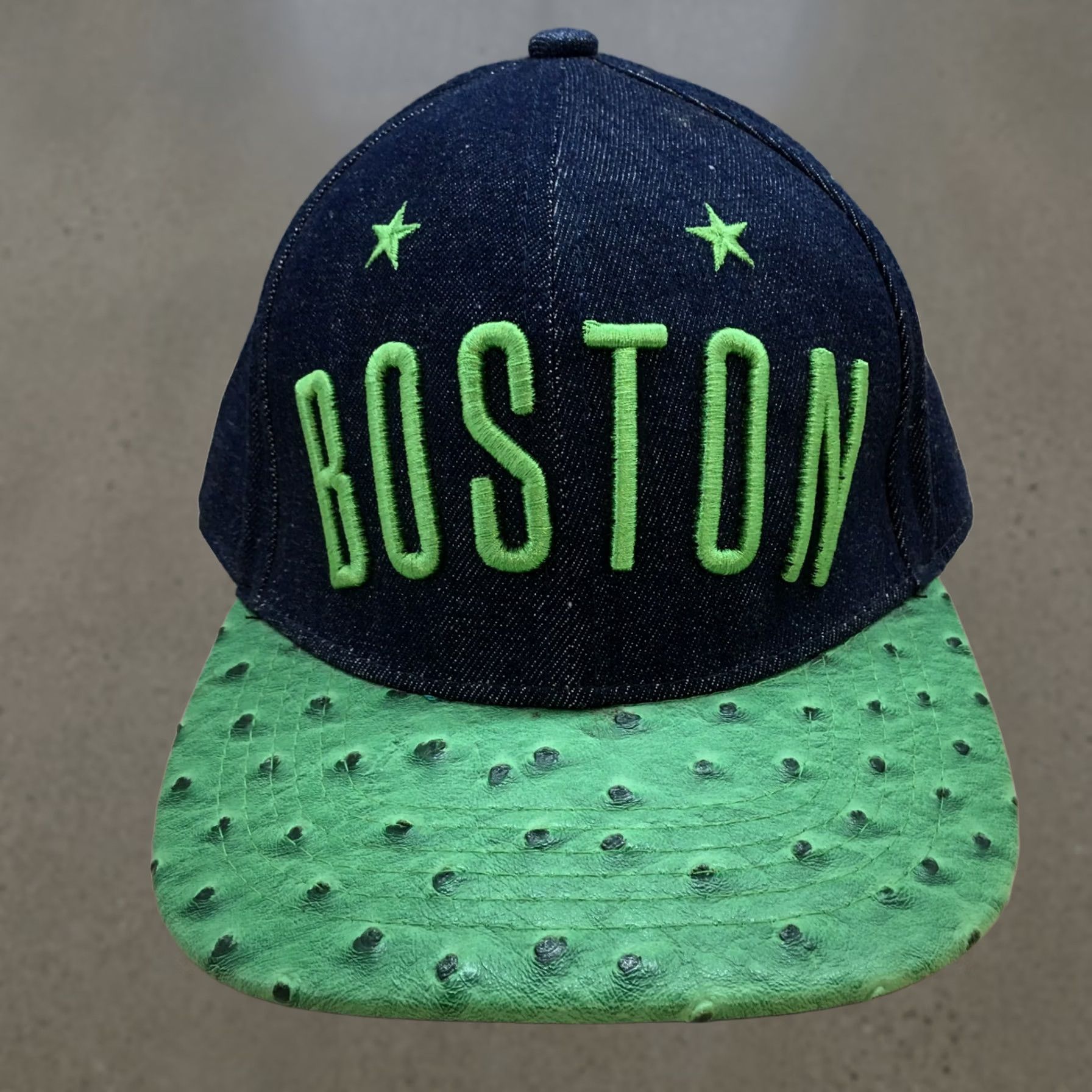 Vintage Seventy Seven Boston Baseball Hat Mens Blue OS Curved Brim Embroidered Logo Size ONE SIZE - 1 Thumbnail