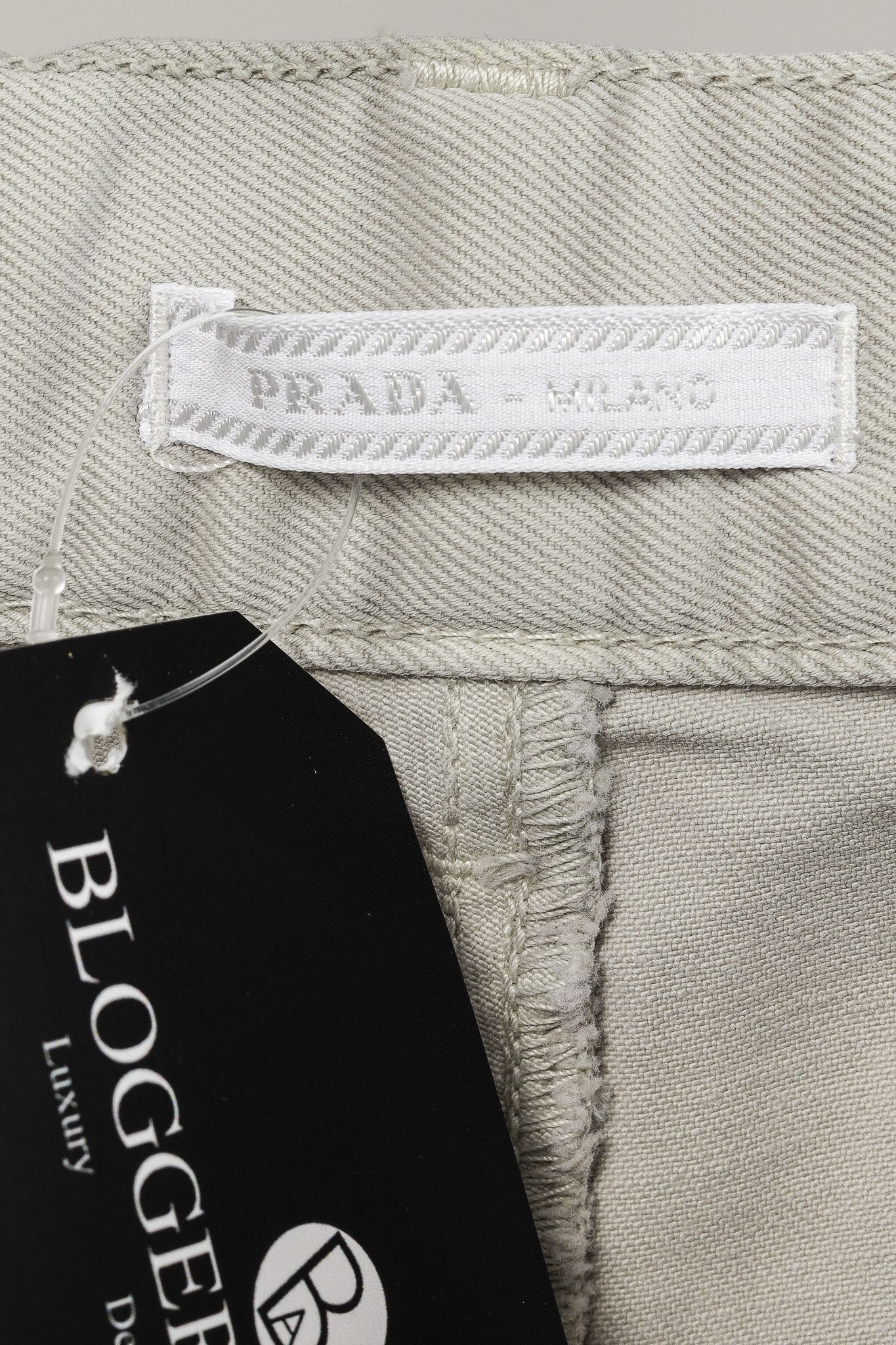 Prada Prada Light-Grey-Wash Classic Fit Straight-Leg Jeans Size US 33 - 4 Thumbnail