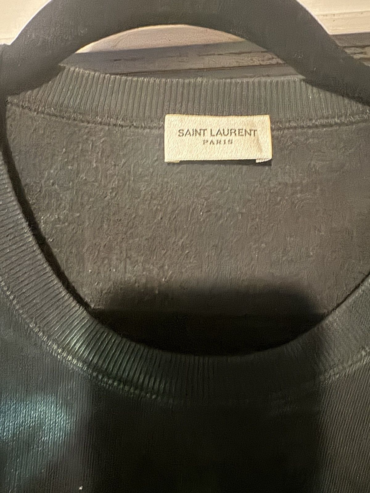 Saint Laurent Paris Saint laurent crewneck Size US L / EU 52-54 / 3 - 2 Thumbnail