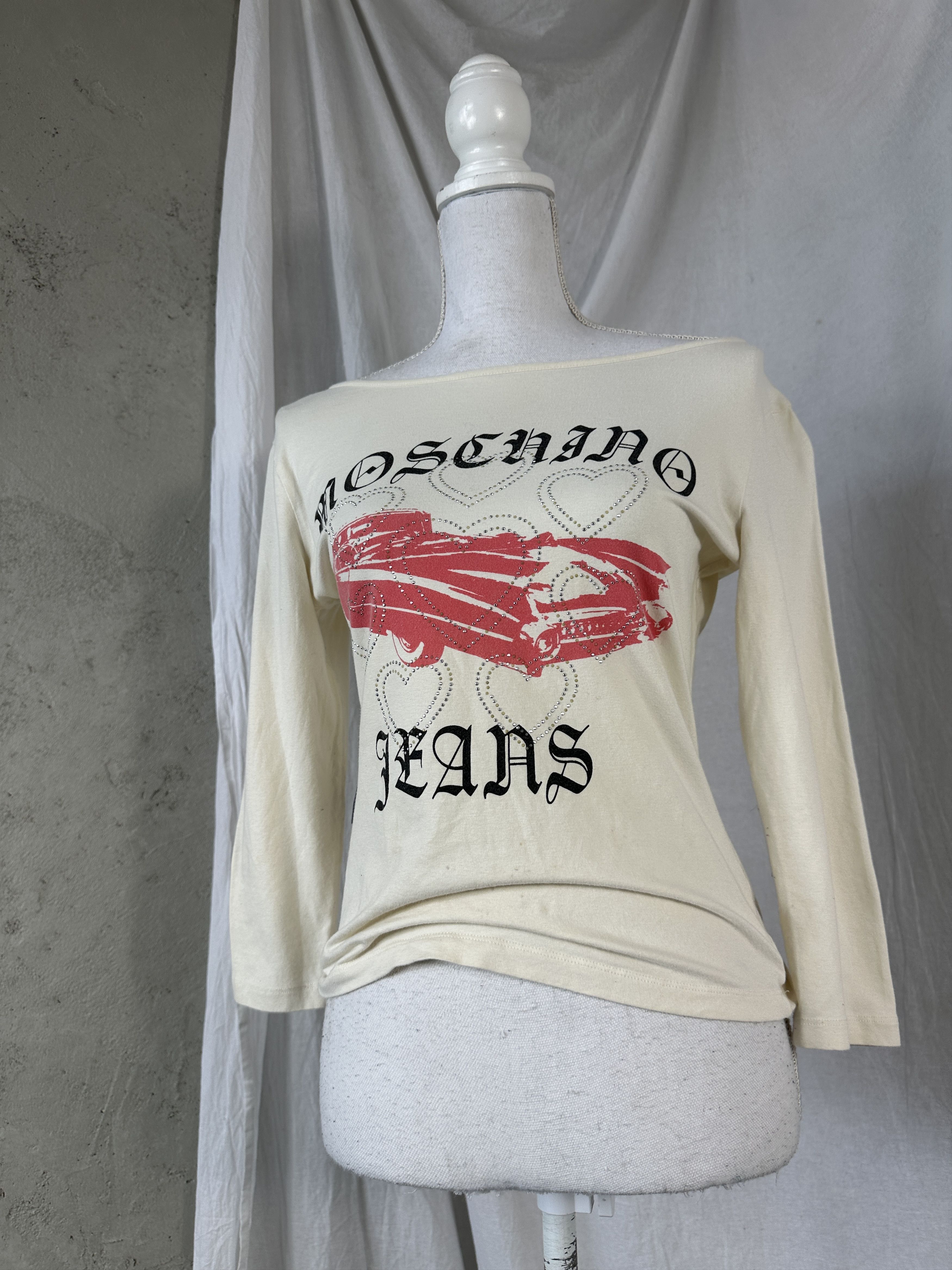 Moschino × Vintage Vintage Y2K Casual Streetwear Longsleeve Moschino Jeans Size L / US 10 / IT 46 - 8 Thumbnail