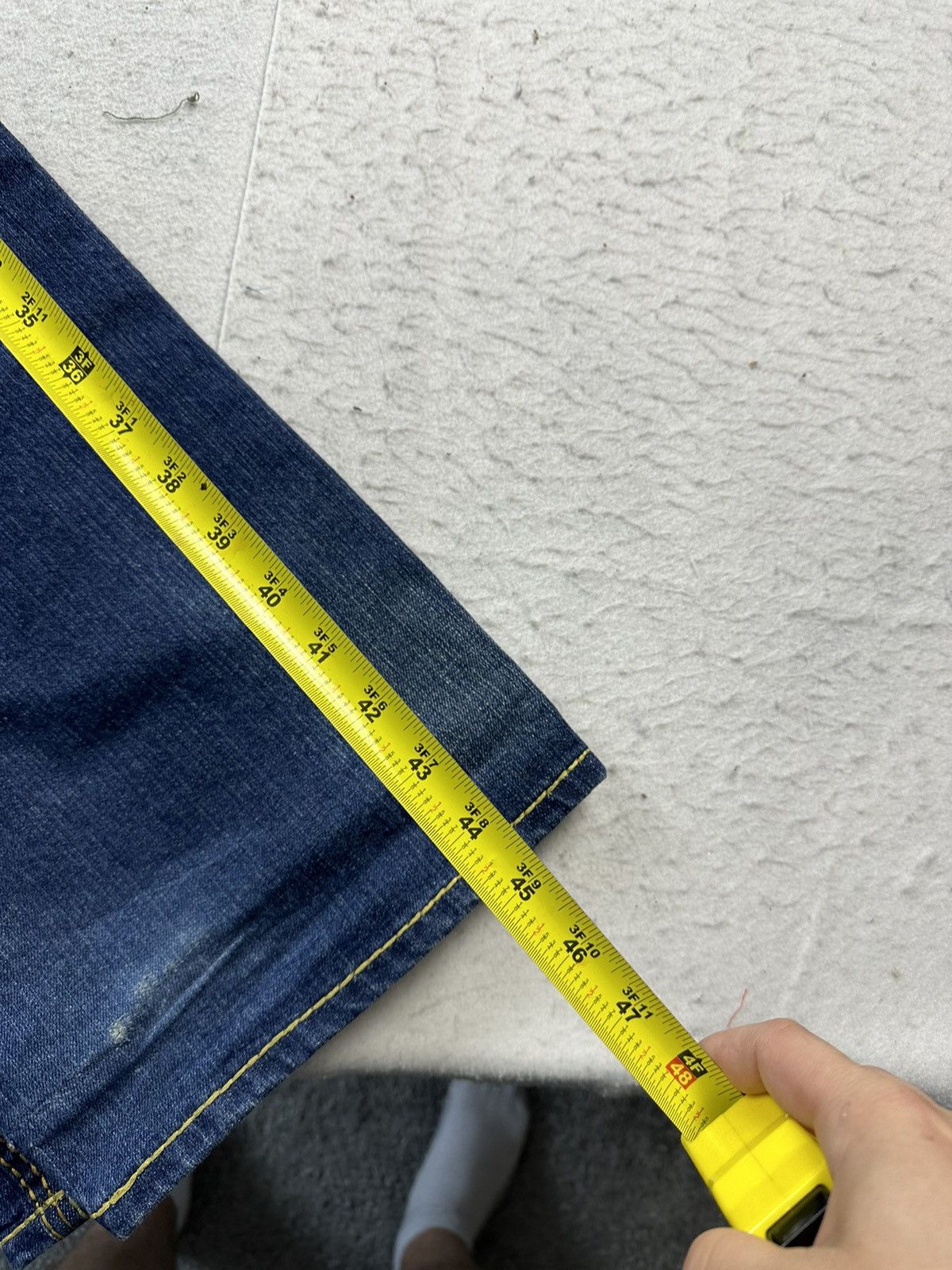 True Religion × Vintage Crazy Vintage True Religion Contrast Stitching Baggy Jeans Size US 40 / EU 56 - 6 Thumbnail