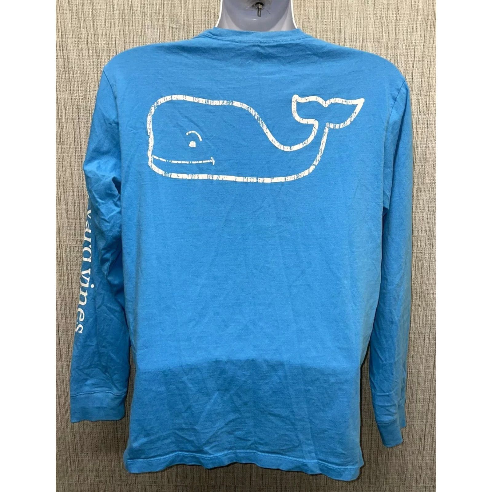 Vineyard Vines Vineyard Vines 100% Cotton Blue Long Sleeve Graphics T-Shirt Mens S Size US S / EU 44-46 / 1 - 6 Thumbnail