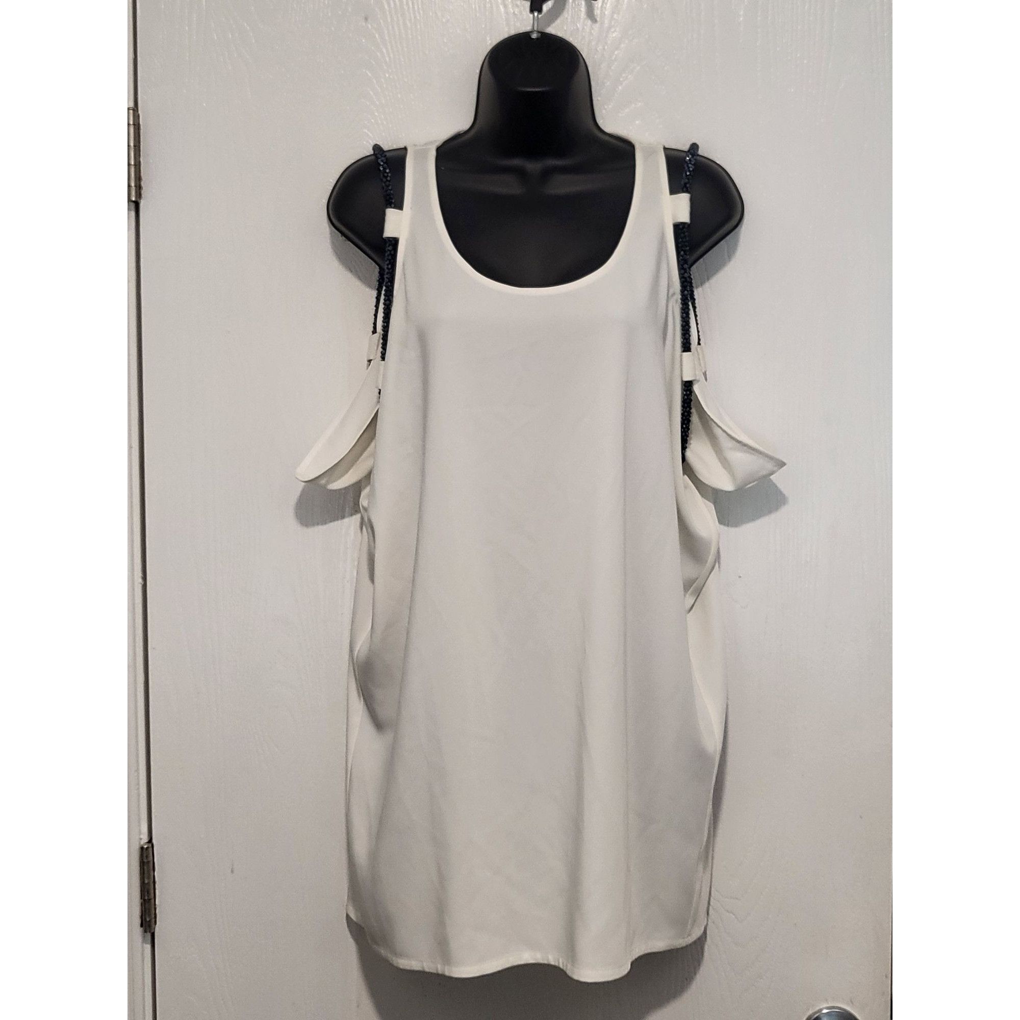 Country Road Alberto Makali New York Sleeveless Top Women Sz M White Jewe Size M / US 6-8 / IT 42-44 - 1 Thumbnail