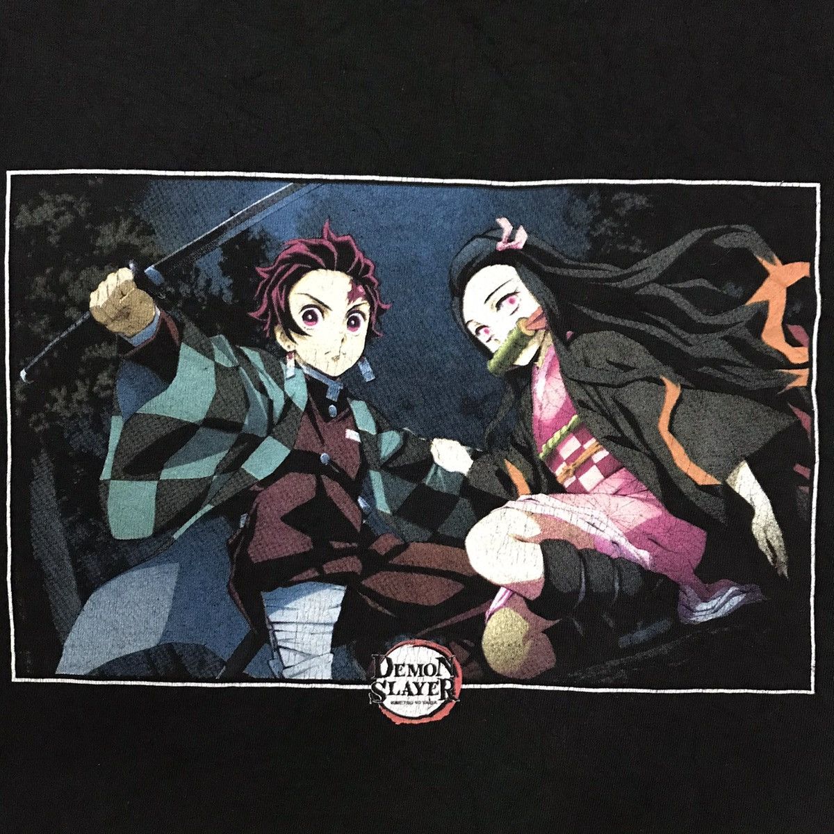 Anime VINTAGE DEMON SLAYER ANIME TSHIRT Size US XL / EU 56 / 4 - 13 Thumbnail