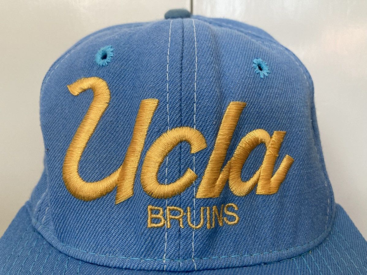 Sports Specialties UCLA BRUINS SCRIPT SPORTS SPECIALTIES SNAPBACK HAT CAP 1990S Size ONE SIZE - 4 Thumbnail