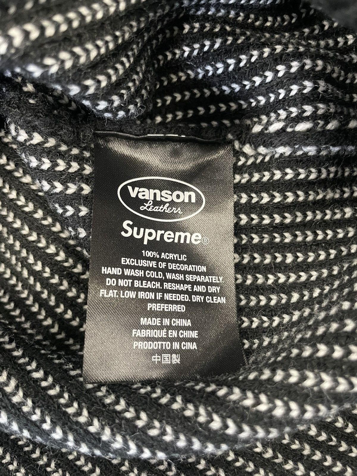Supreme × Vanson Leathers SUPREME x VANSON LEATHERS SWEATER Size US L / EU 52-54 / 3 - 7 Thumbnail