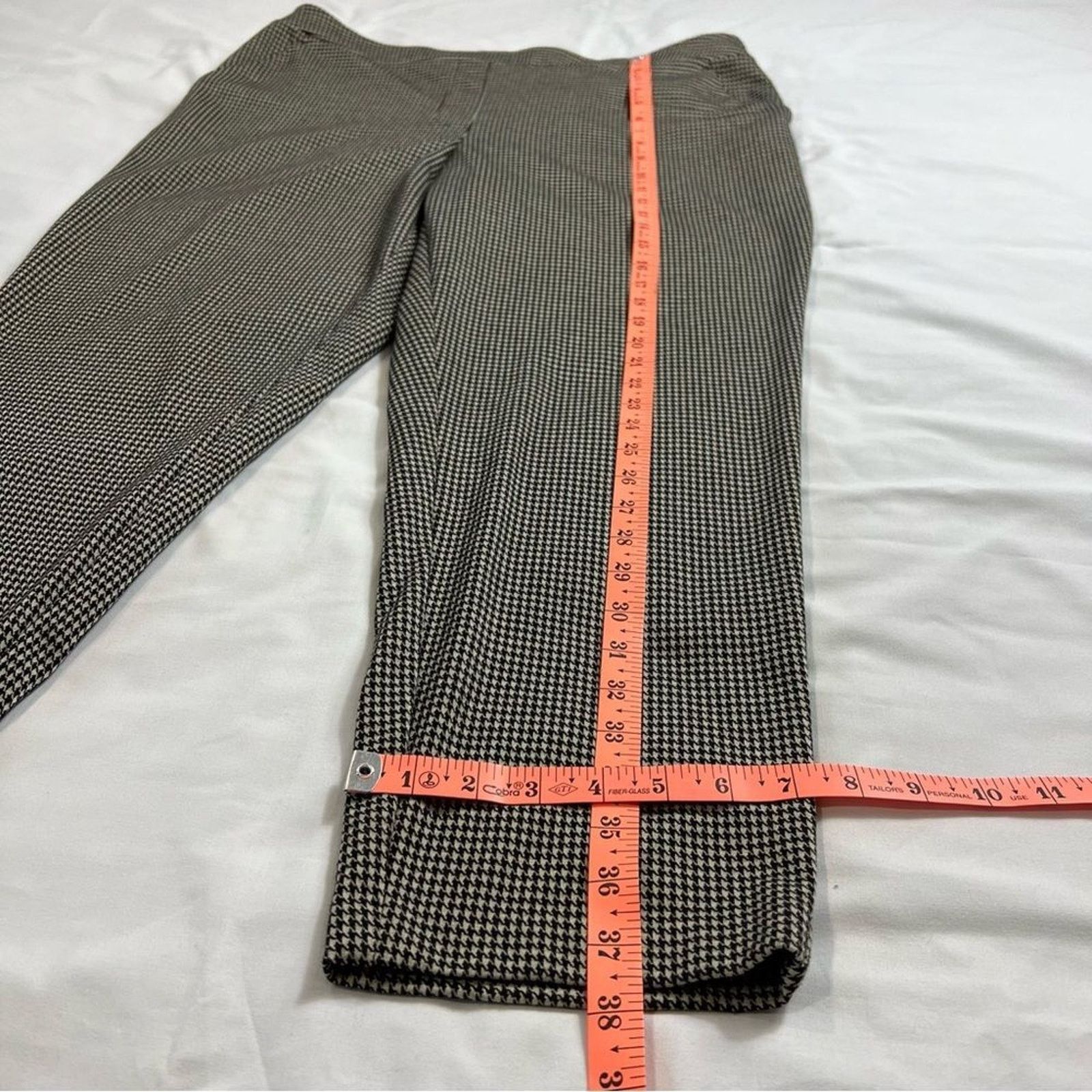 Nine West Nine West Women's Slacks XL Harringbone Black Tan Size 36" / US 14 / IT 50 - 4 Thumbnail