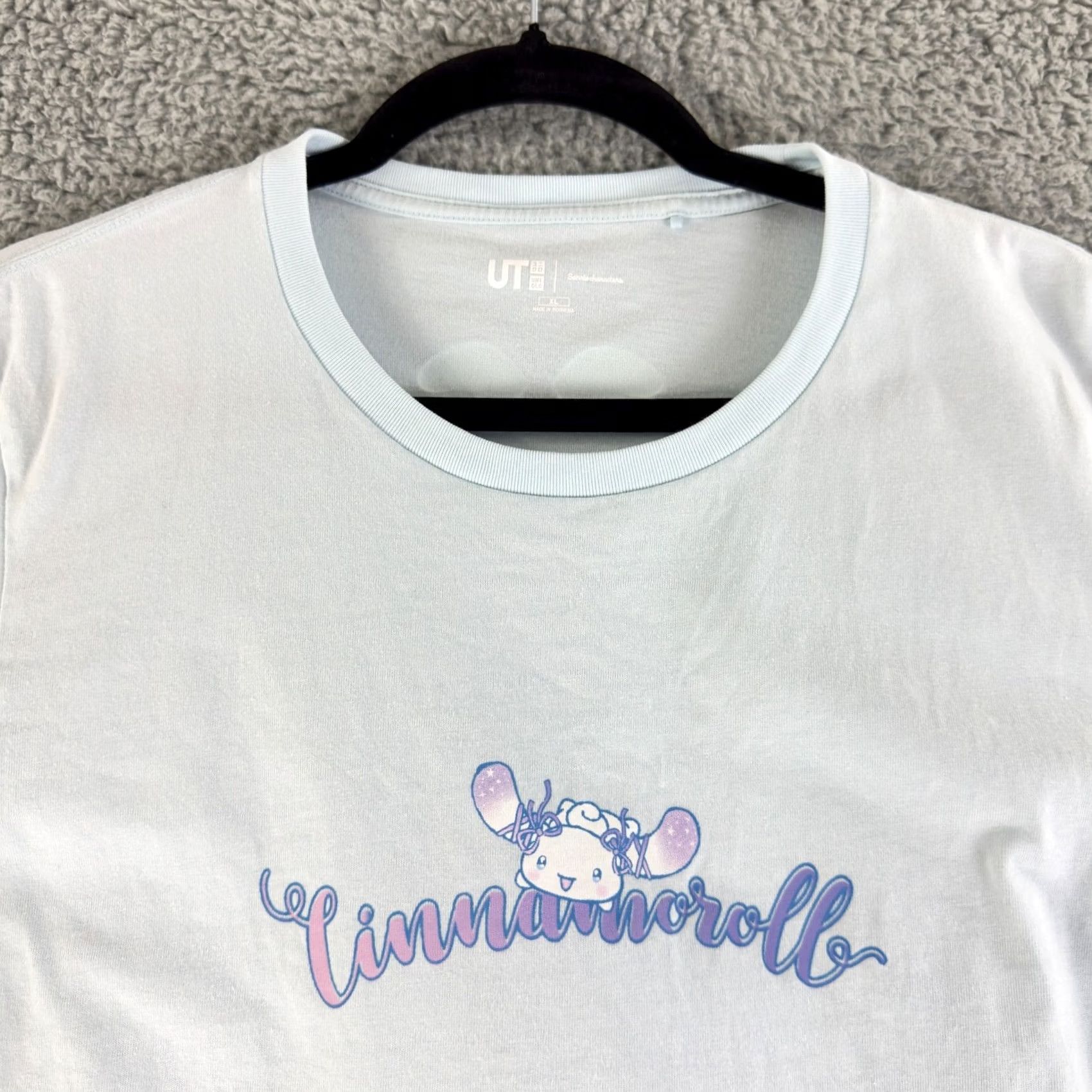 Uniqlo Uniqlo Sanrio Cinnamoroll T Shirt Womens XL Blue Graphic Short Sleeve Size XL / US 12-14 / IT 48-50 - 2 Thumbnail