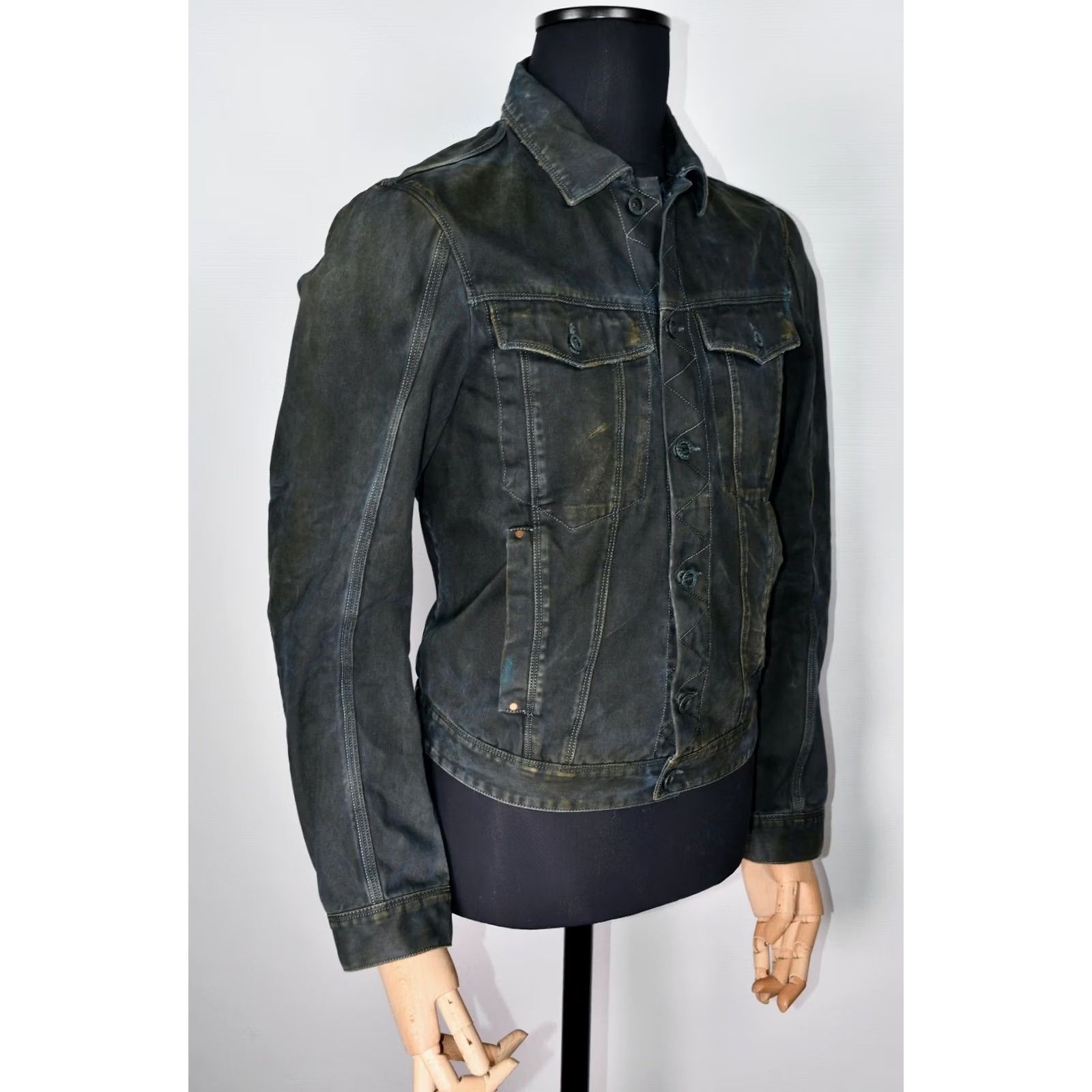 Diesel Diesel Black Gold Jacket Jenry Giacca Trucker Denim 100% Cotton Size M Black Mens Shirt Jacket Size US M / EU 48-50 / 2 - 5 Thumbnail