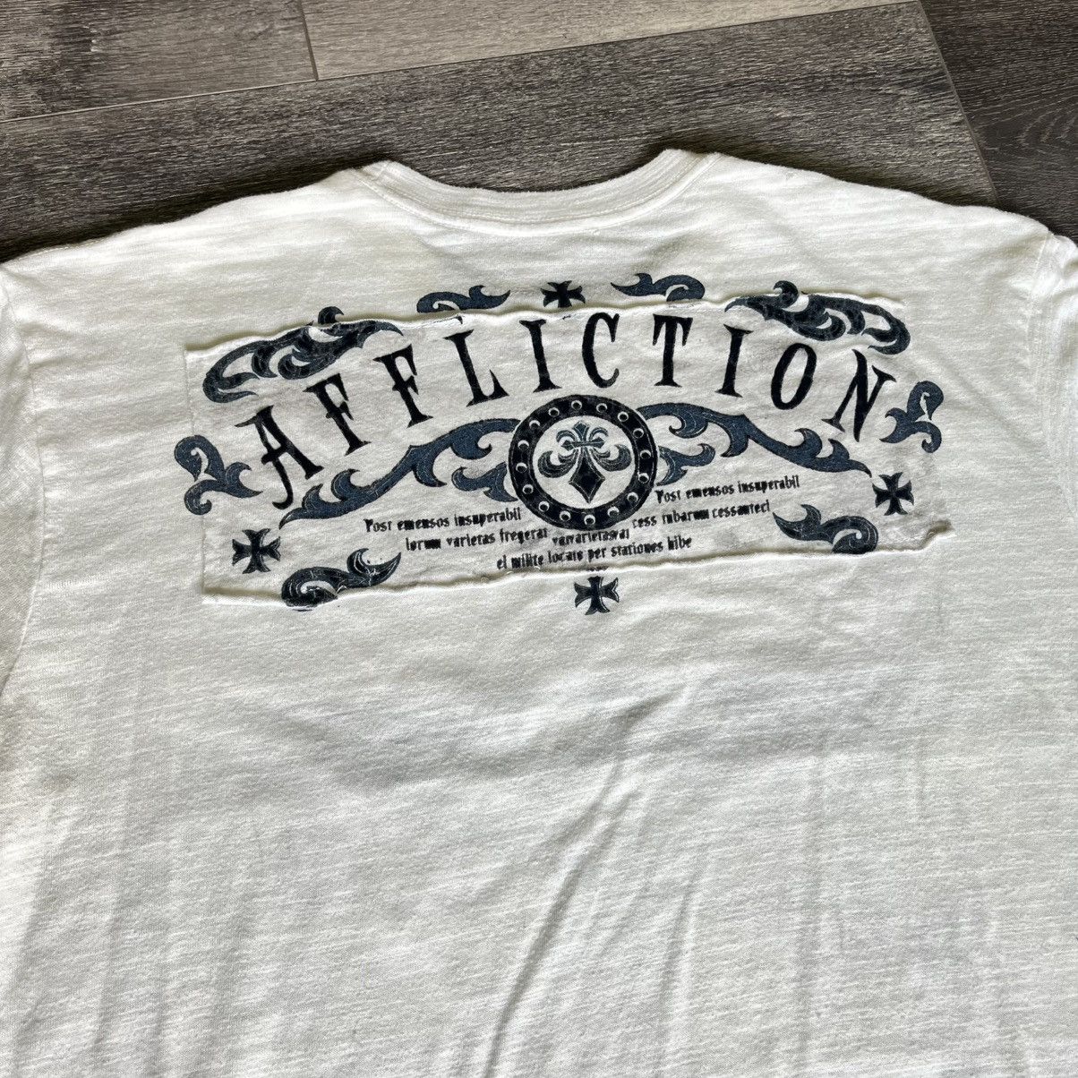 Affliction × Vintage Vintage Y2K Affliction Tried and True Eagle Graphic T Shirt Size US XL / EU 56 / 4 - 7 Thumbnail