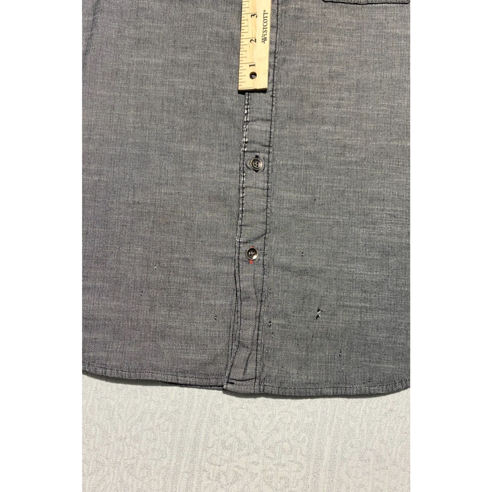Vintage Rock & Republic Shirt Mens S Gray Casual Classic Button-Up Long Sleeve Pockets Size US S / EU 44-46 / 1 - 4 Thumbnail