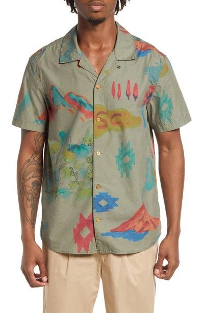 Scotch & Soda Printed Organic Cotton Short Sleeve Shirt Size US M / EU 48-50 / 2 - 2 Thumbnail